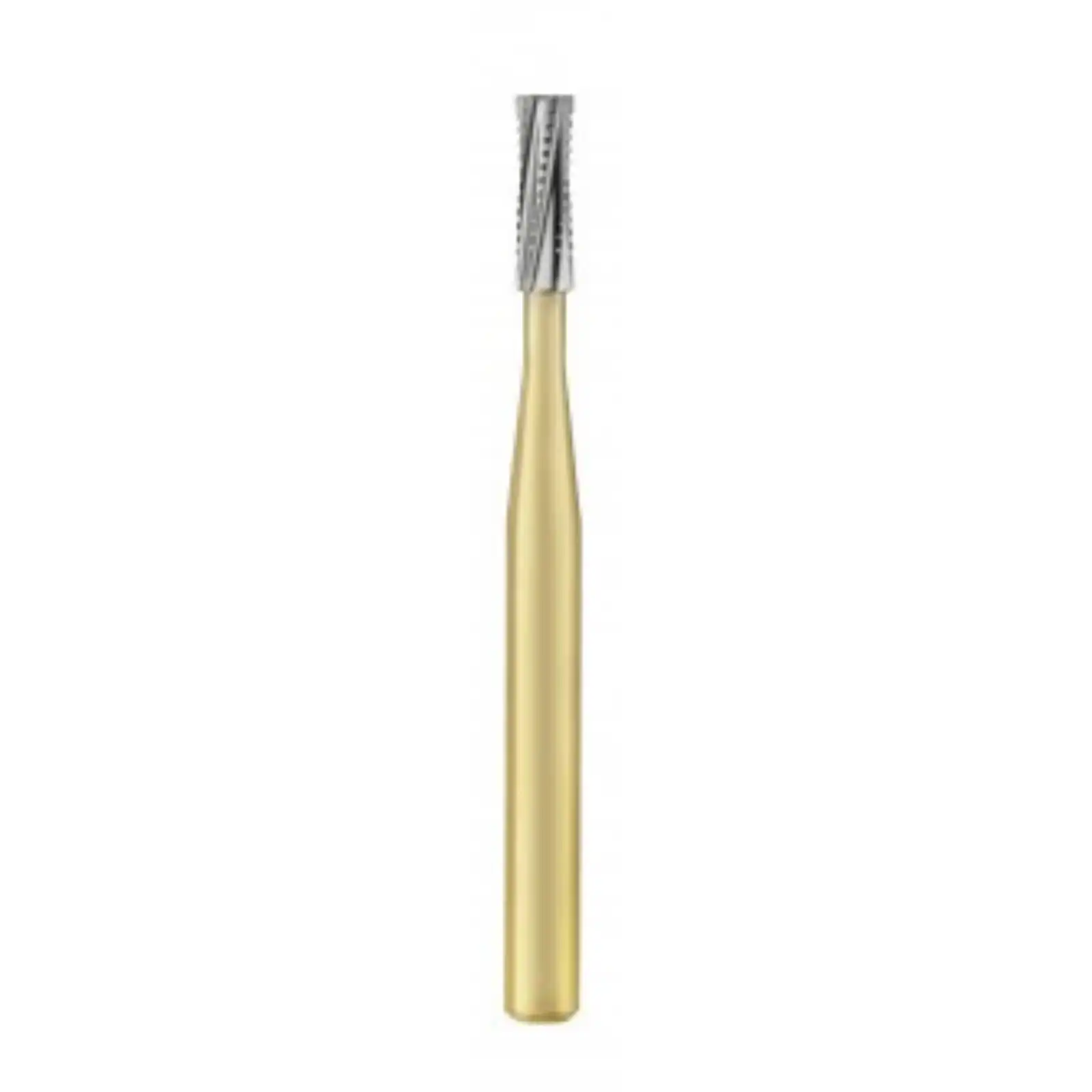 Great White Gold Series Carbide Burs, FG, Straight Cross Cut Fissure, # GW558, 10/Pk, 18222 thumbnail 2