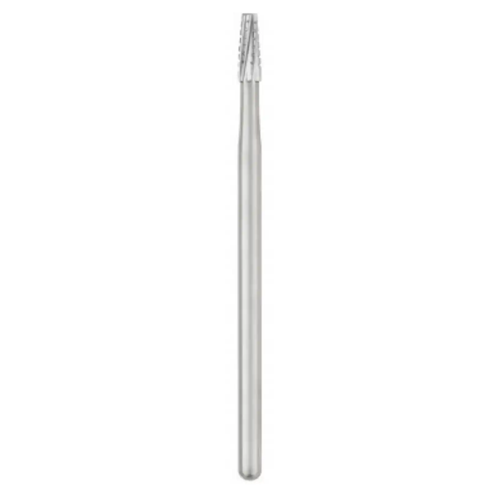SS White #702 Oral Surgery Carbide Bur, HP Shank #4, Cross-Cut Tapered Fissure, Flat End, 44.5 mm, Sterile, 10/Pk, 30054 thumbnail 2