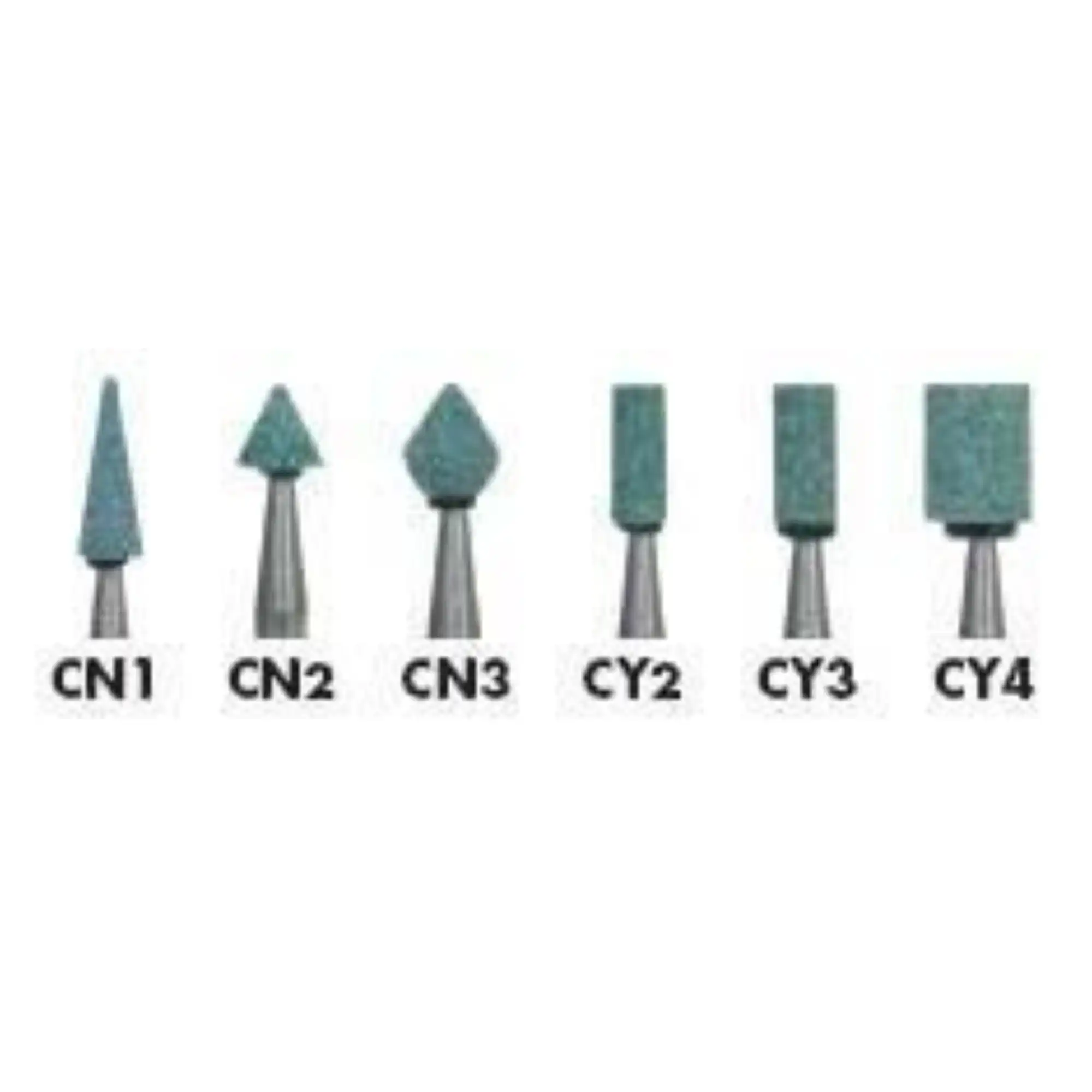 Shofu Dura-Green Stones, FG, CN1 Pointed Cone, Green, 12/Pk, 0101 thumbnail 5