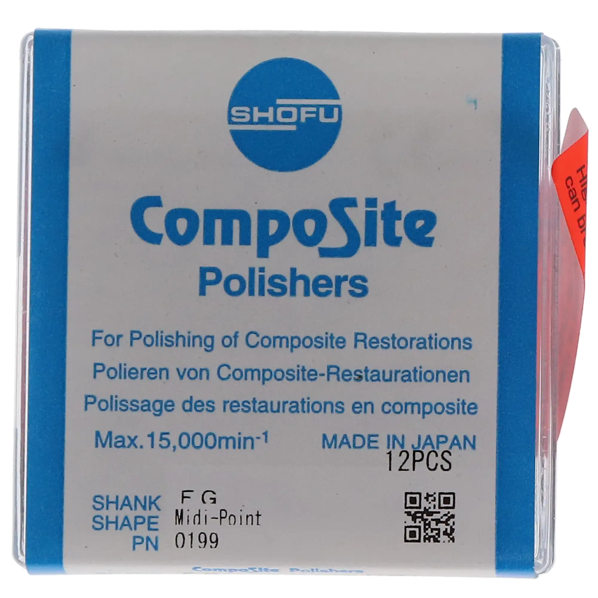 Shofu CompoSite Composite Polishers, FG, Midi-Point, #040 Regular, 12/Pk, 0199 thumbnail 7