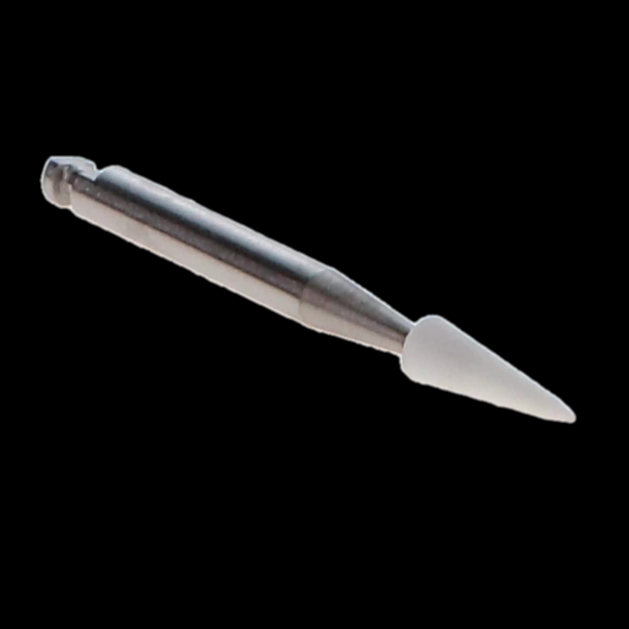 Dura-White Stones, CN1 Pointed Cone, CA (Contra Angle), White, 12/Pk, 0221 thumbnail 6