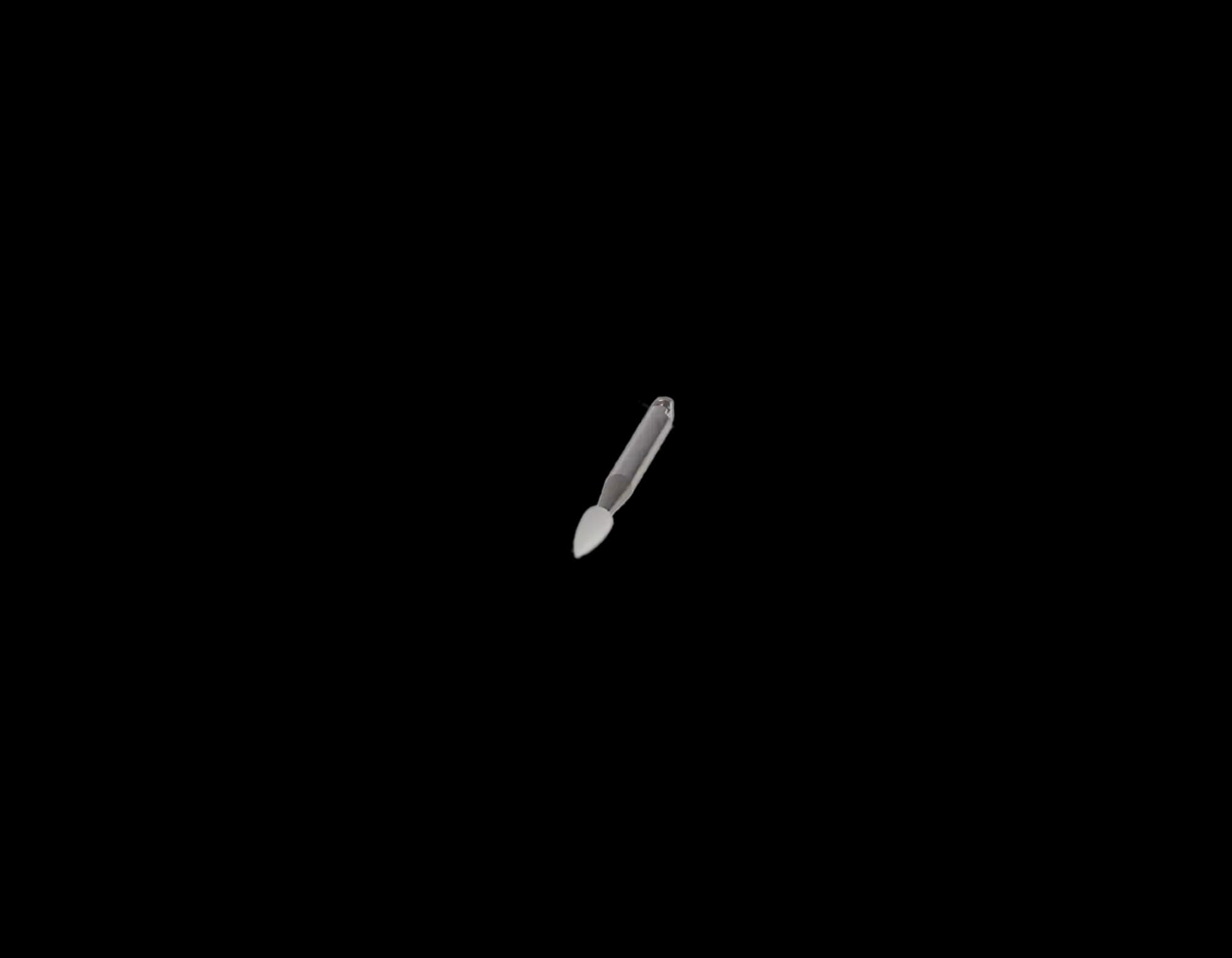 Dura-White Mounted Finishing Stones, FL2 Flame, CA (Contra Angle) Latch-Type, White, 12/Pk, 0223 thumbnail 6