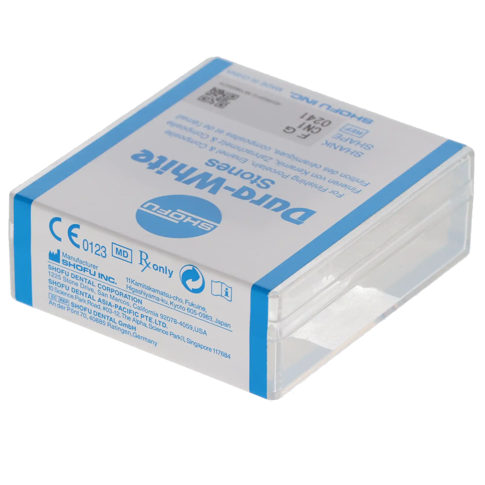 Shofu Dura-White Stones, FG, CN1 Pointed Cone, #024, White, 12/Pk, 0241 thumbnail 8