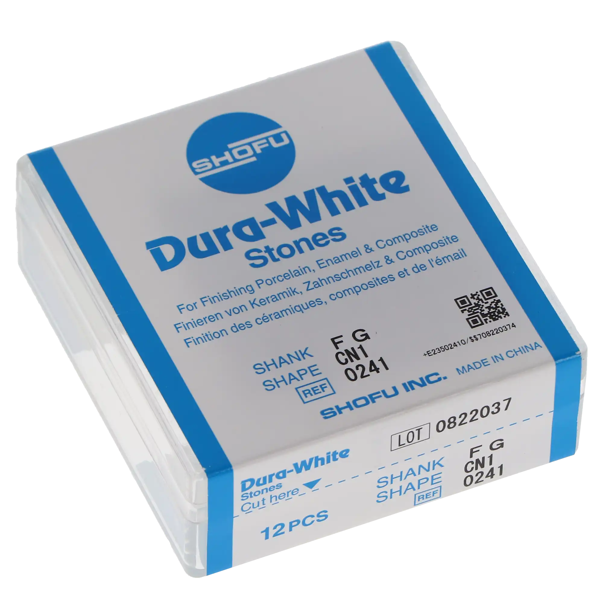 Shofu Dura-White Stones, FG, CN1 Pointed Cone, #024, White, 12/Pk, 0241 thumbnail 9