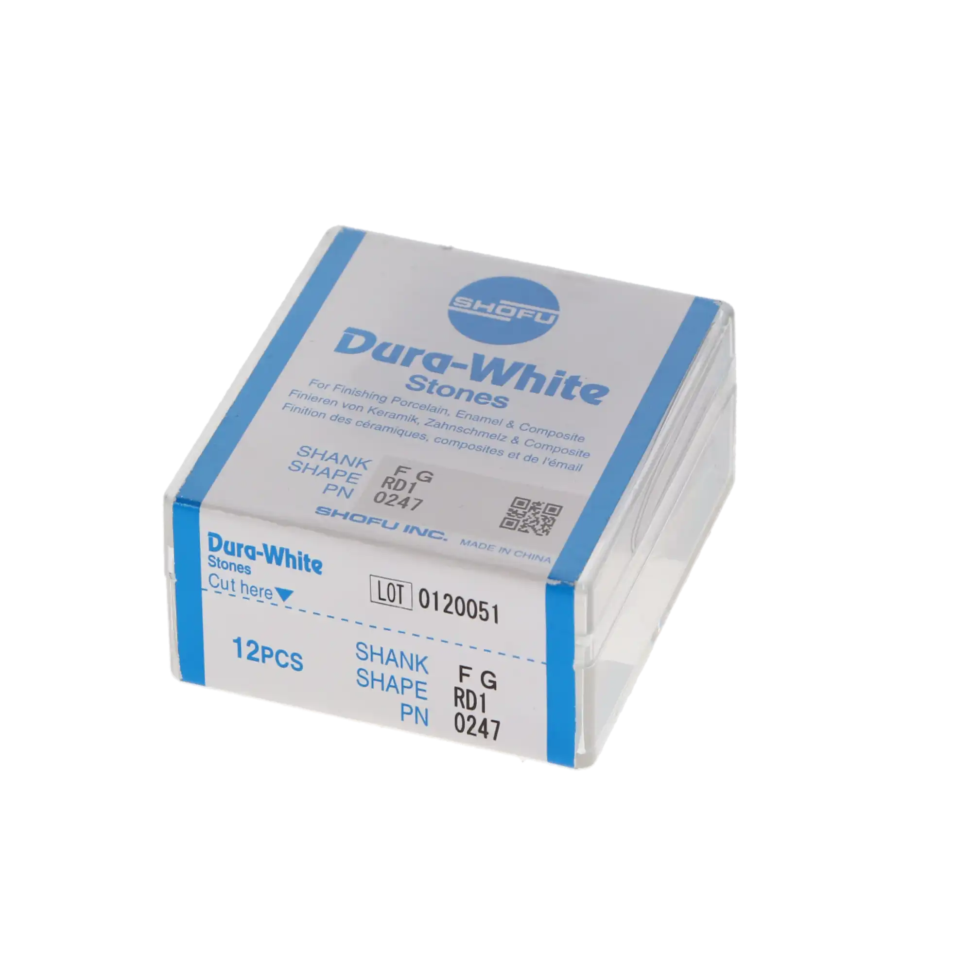 Shofu Dura-White Stones, FG, Round RD1, #030 (ISO 030), White, 12/Pk, 0247 thumbnail 9