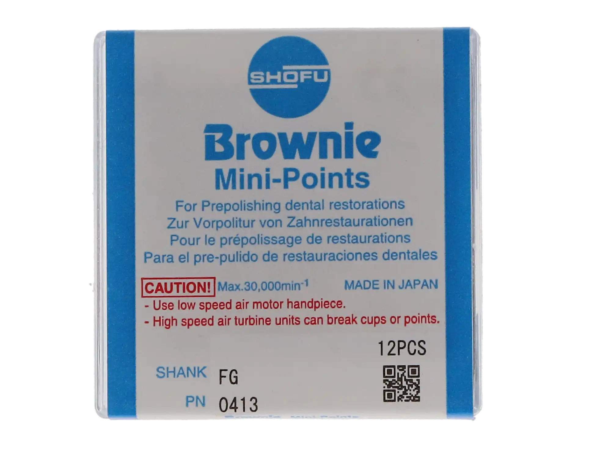 Shofu Brownie Pre-Polishing FG Mini-Point Polishers, #030, Brown, 12/Pk, 0413 thumbnail 8