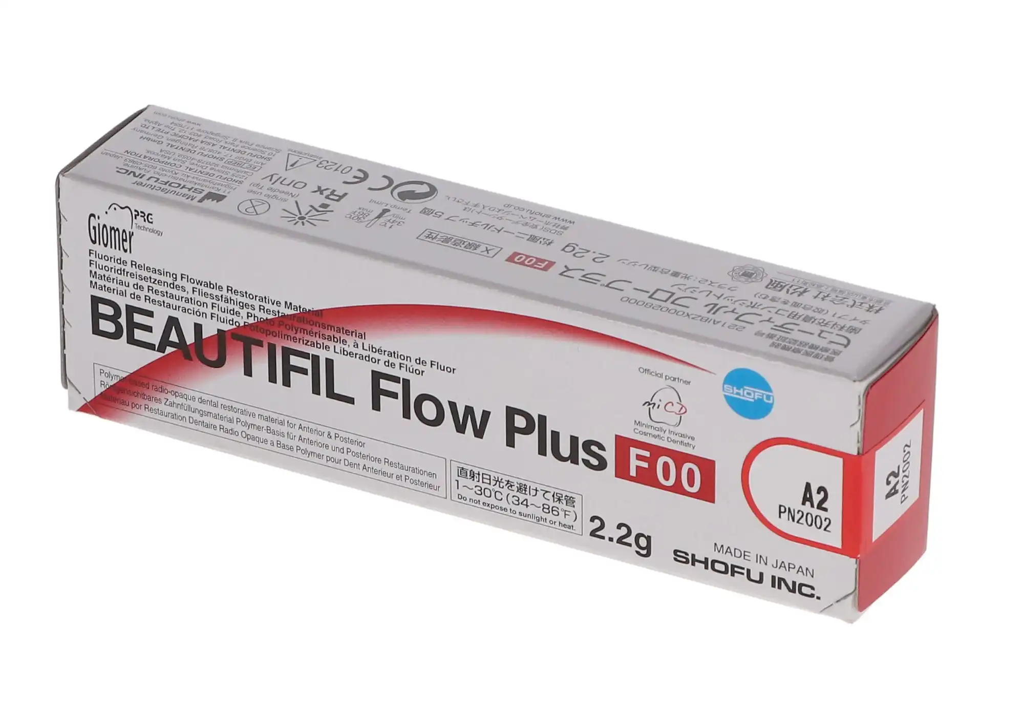Beautifil Flow Plus F00 Zero Flow Hybrid Composite, Light-Cure, A2, 2.2 g Syringe Refill, 1/Pk, 2002 thumbnail 11