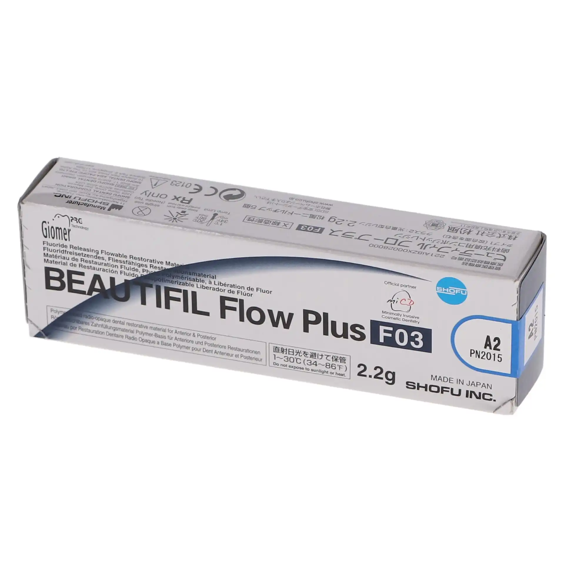 Beautifil Flow Plus F03 Low Flow Hybrid Composite, Light-Cure, A2, 2.2 g Syringe Refill, 1/Pk, 2015 thumbnail 13