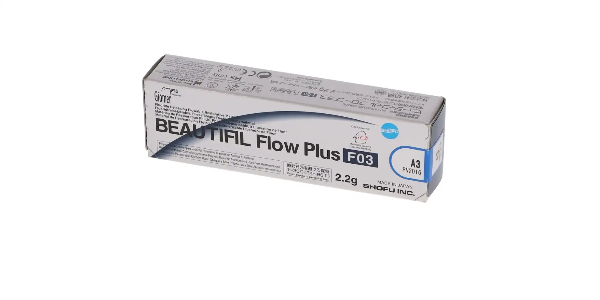 Beautifil Flow Plus F03 Low Flow Hybrid Composite, Light-Cure, A3, 2.2 g Syringe Refill, 1/Pk, 2016 thumbnail 8
