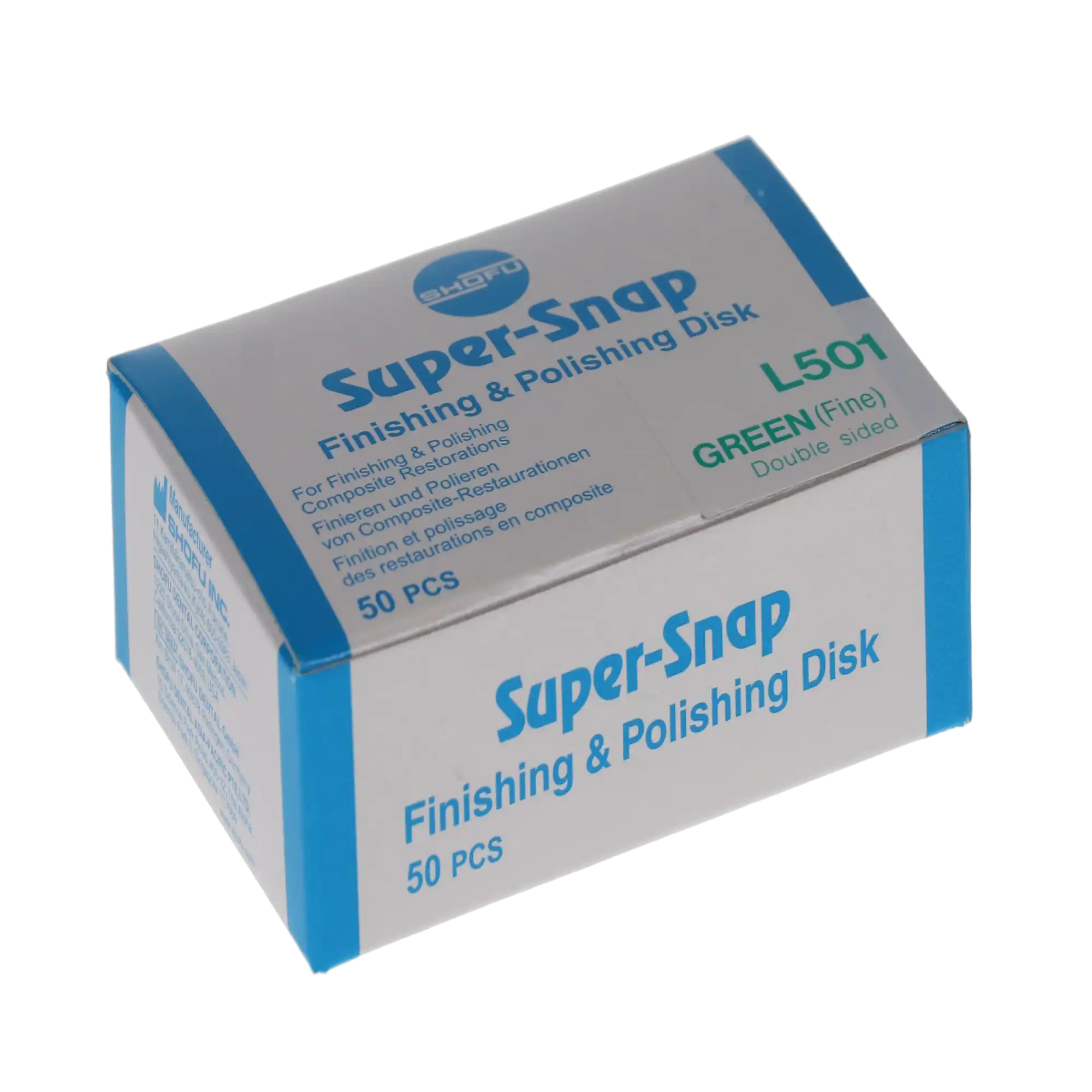 Super-Snap Polishing Replacement Disks, Double-Sided, Fine (Green), Standard 12mm, 50/Pk, L501 thumbnail 10