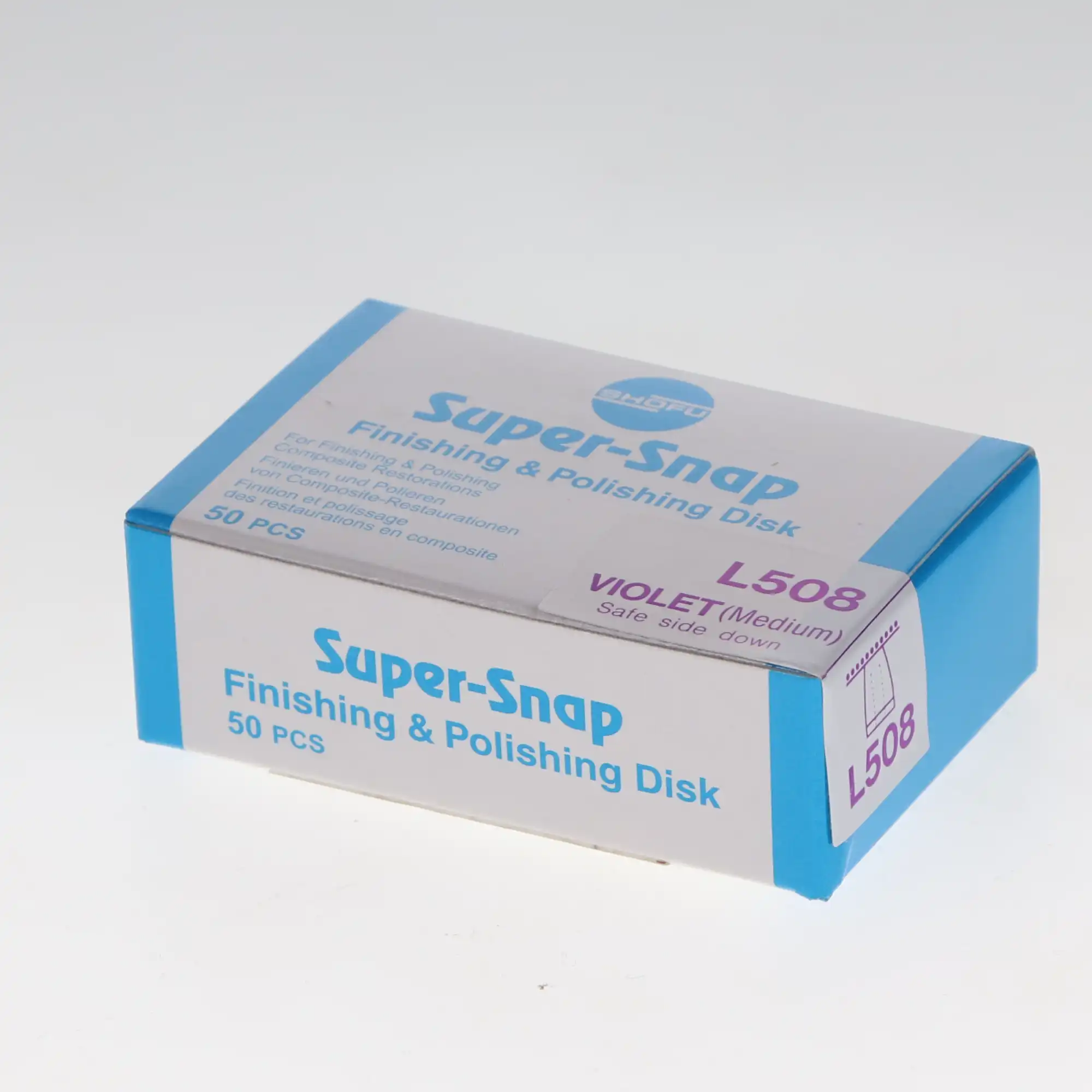 Super-Snap Finishing Discs, Medium (Violet), Safe Side Down, Standard, 50/Pk, L508 thumbnail 10