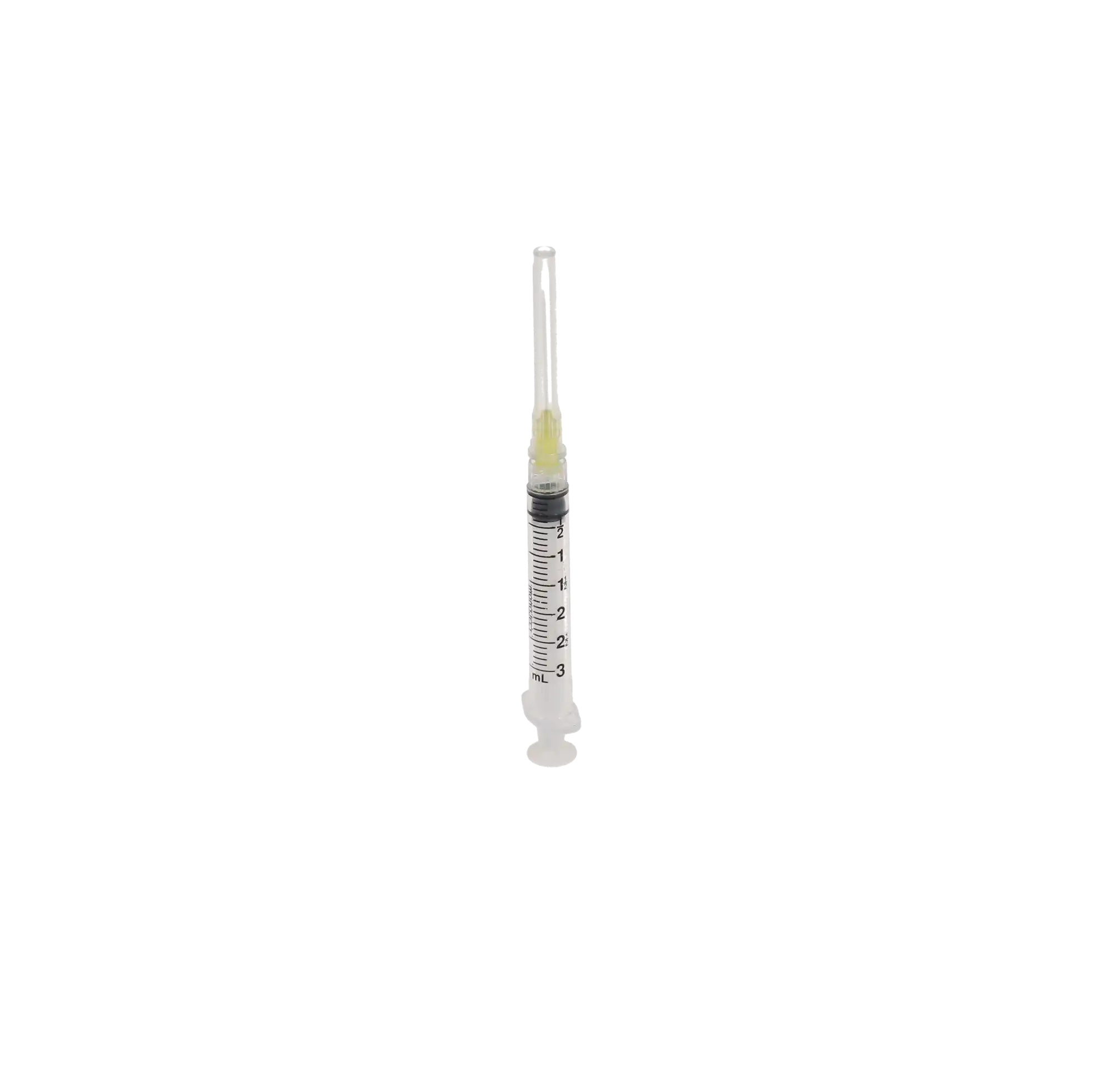 Monoject 513ED Endodontic Irrigating Syringe with Needle, 3 cc, 27 Ga x 1-1/4", Yellow Hub, Luer Lock, Sterile, 100/Box, 8881513850 thumbnail 5