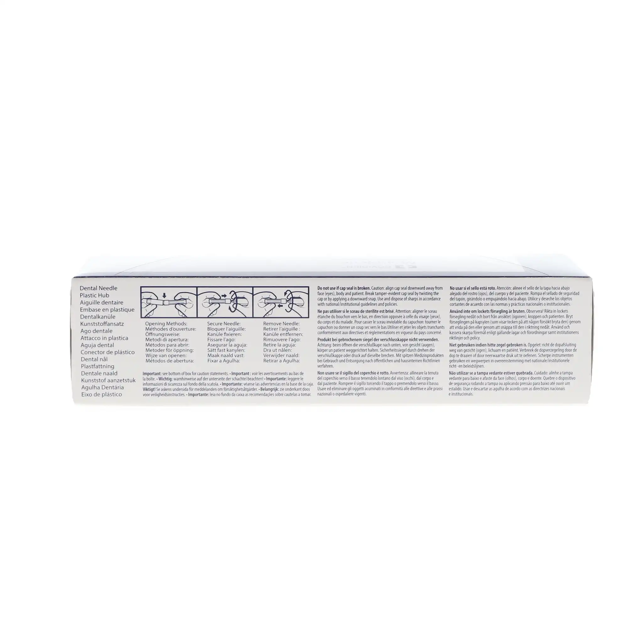 Monoject #400 Dental Anesthetic Needles, Plastic Hub, 30 Gauge, Short (3/4 in / 21 mm), Blue, 100/Box, 8881400074 thumbnail 9