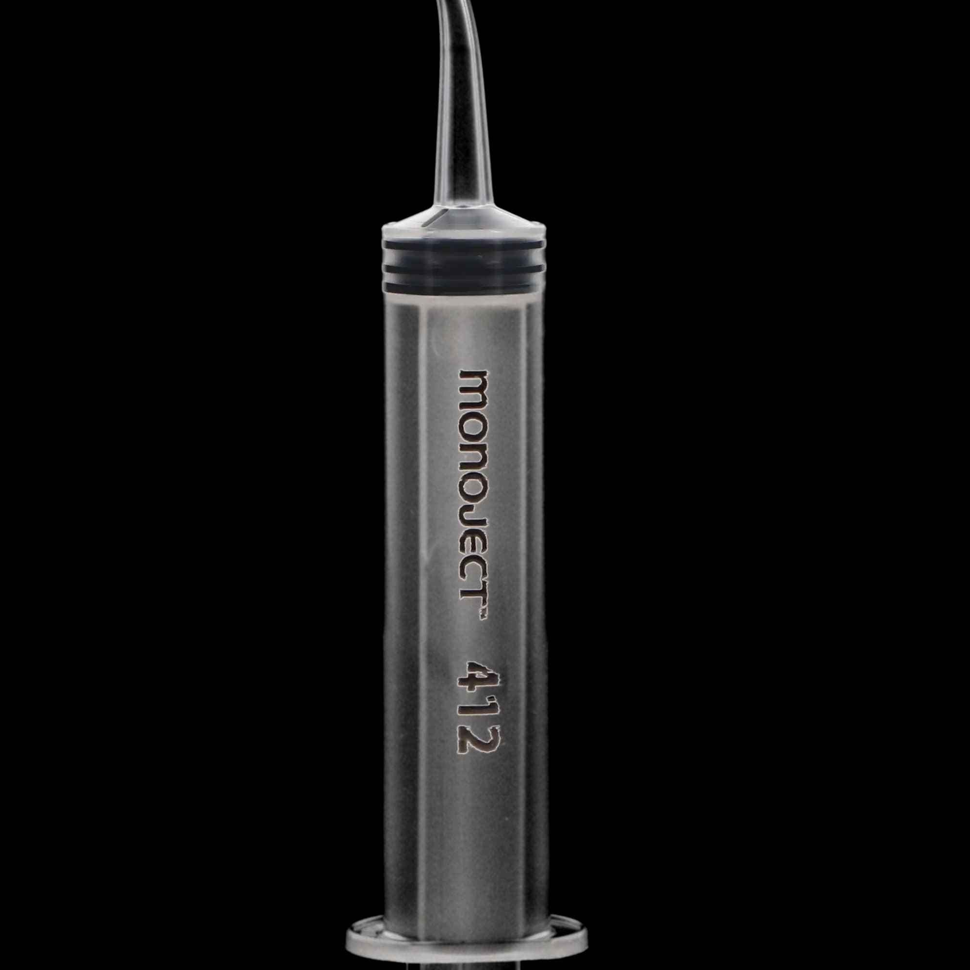 Monoject Disposable Irrigation Syringe, Curved Tip, #412, 12 cc, Non-Sterile, 50/Pk, 412012 thumbnail 6