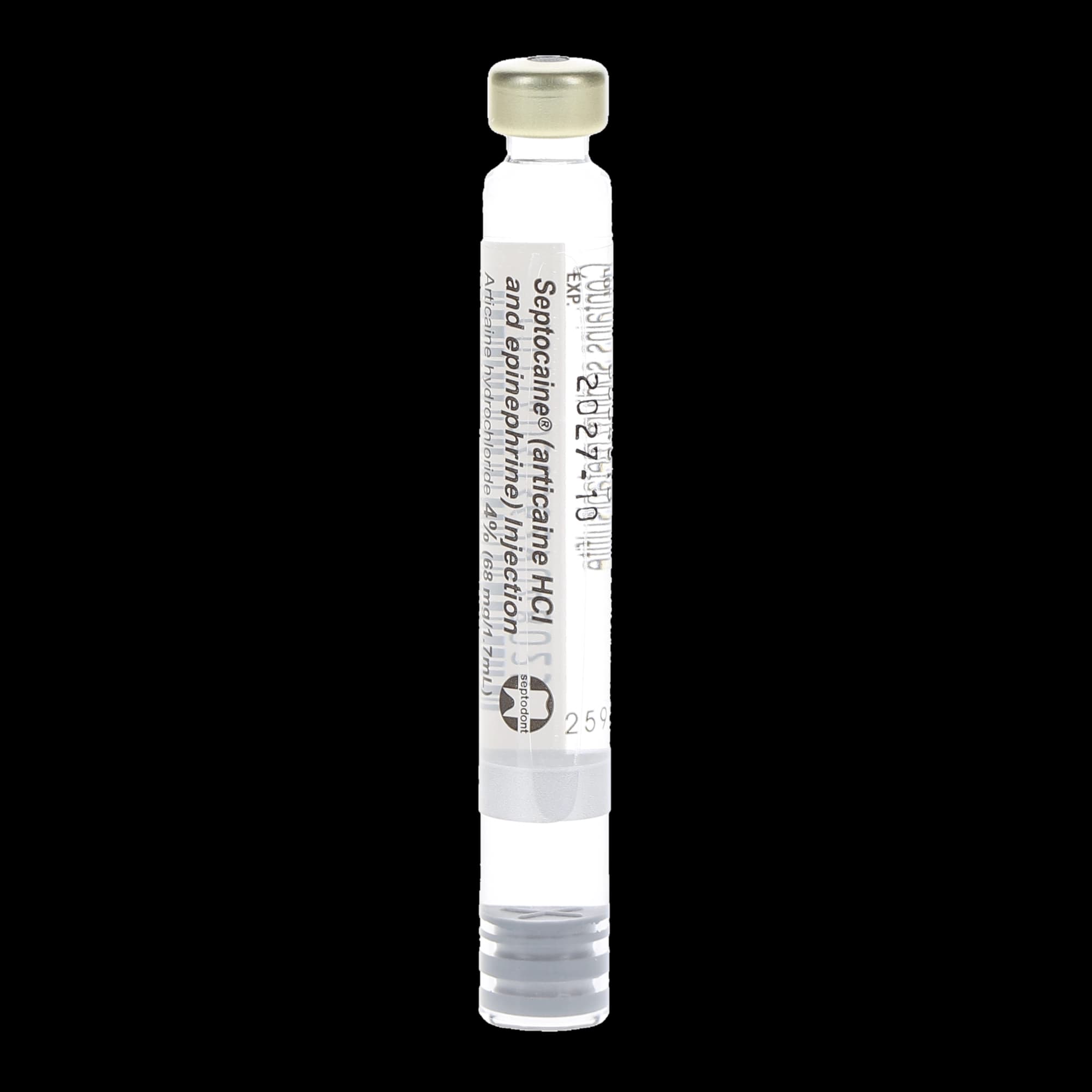 Septocaine Articaine HCl 4% with Epinephrine 1:200,000, Silver, 1.7 mL Cartridges, 50/Box, 01A1200 thumbnail 7