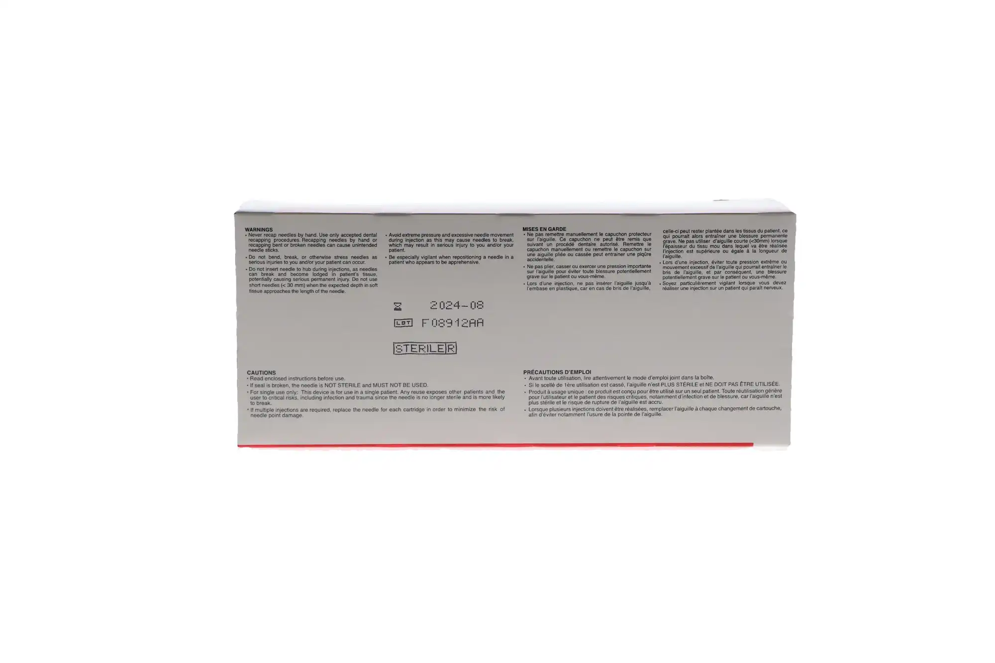 Septoject Dental Hypodermic Needles, Plastic Hub, 27 Gauge, Long, Yellow, 100/Box, 01-N1272 thumbnail 11