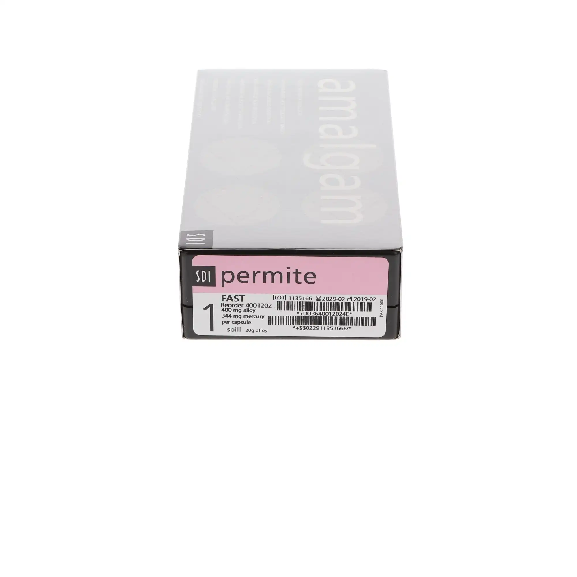 Permite Dispersed Phase Amalgam Capsules, 1 Spill, Fast Set, 400 mg, Pink, 50/Pk, 4001202 thumbnail 6