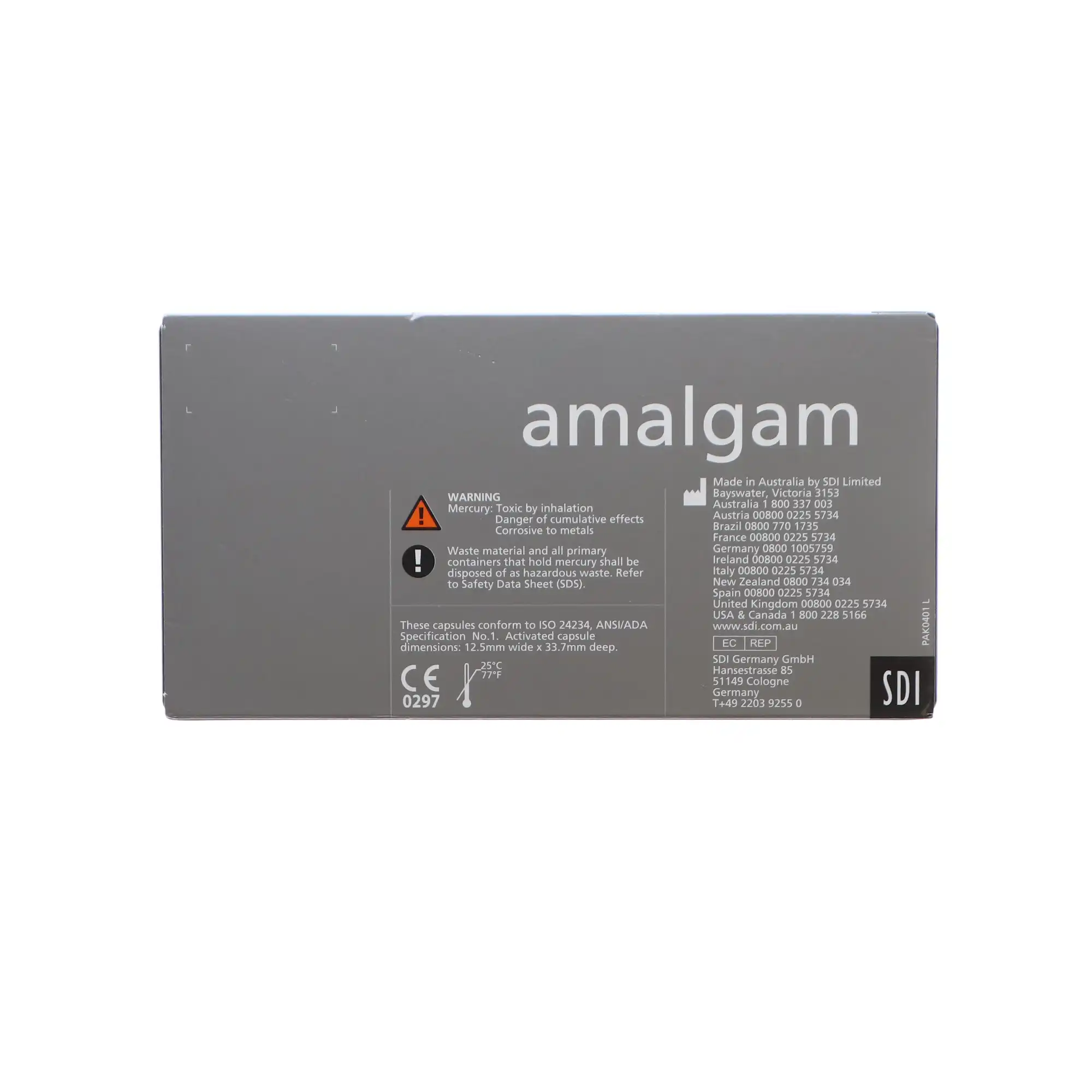 Permite Dispersed Phase Amalgam Capsules, 1 Spill, Fast Set, 400 mg, Pink, 50/Pk, 4001202 thumbnail 7
