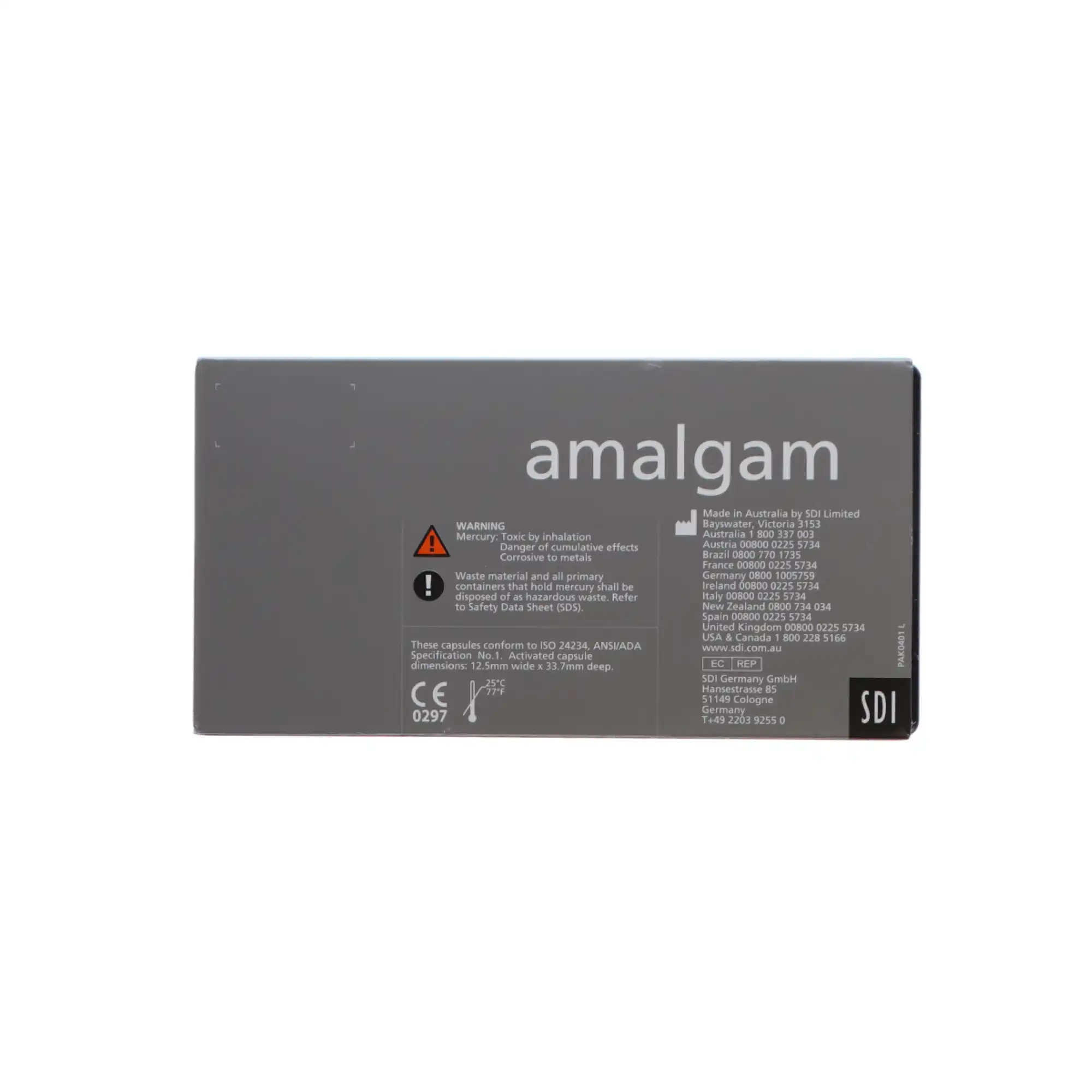 Permite Dispersed Phase Amalgam Capsules, 2 Spill, 600 mg, Fast Set, Purple/Blue, 50/Pk, 4002202 thumbnail 10