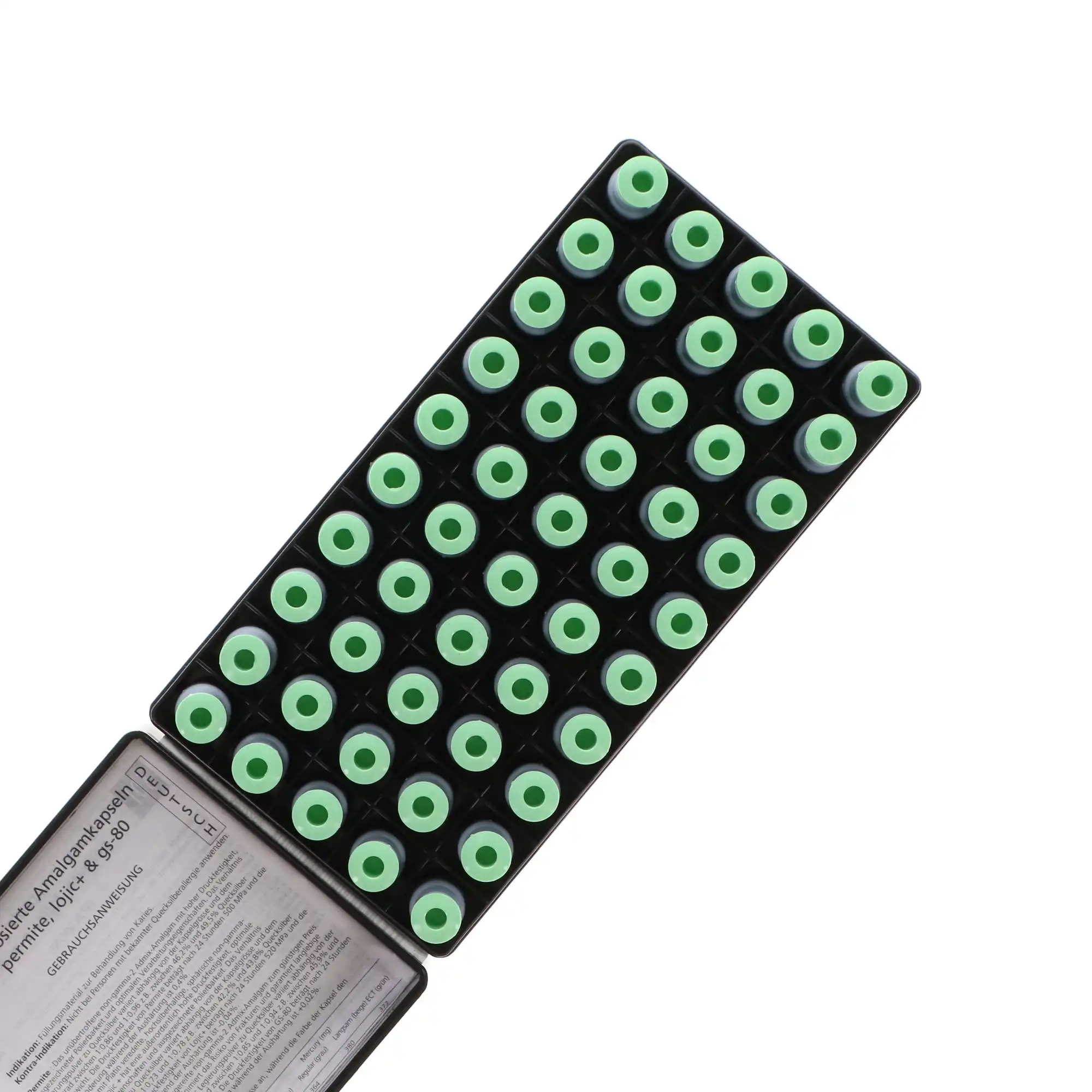 SDI GS-80 Dispersed Phase Amalgam Capsules, 2 Spill, 600 mg, Fast Set, Light Green/Gray, 50/Pkg, 4402202 thumbnail 4
