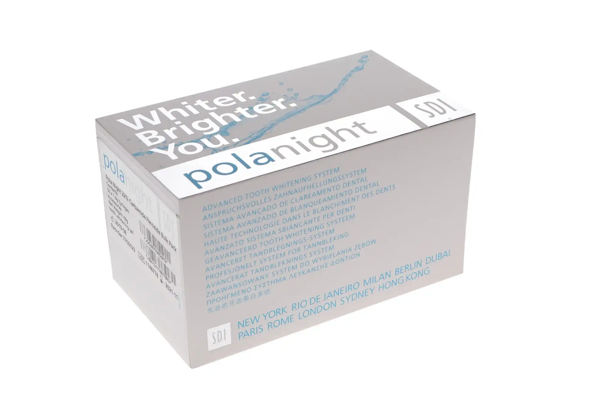 SDI Pola Night Tooth Whitening System, 22% Carbamide Peroxide, Spearmint, 1.3 g Syringe Bulk Kit, 50 Syringes + 50 Tips, 7700029 thumbnail 13