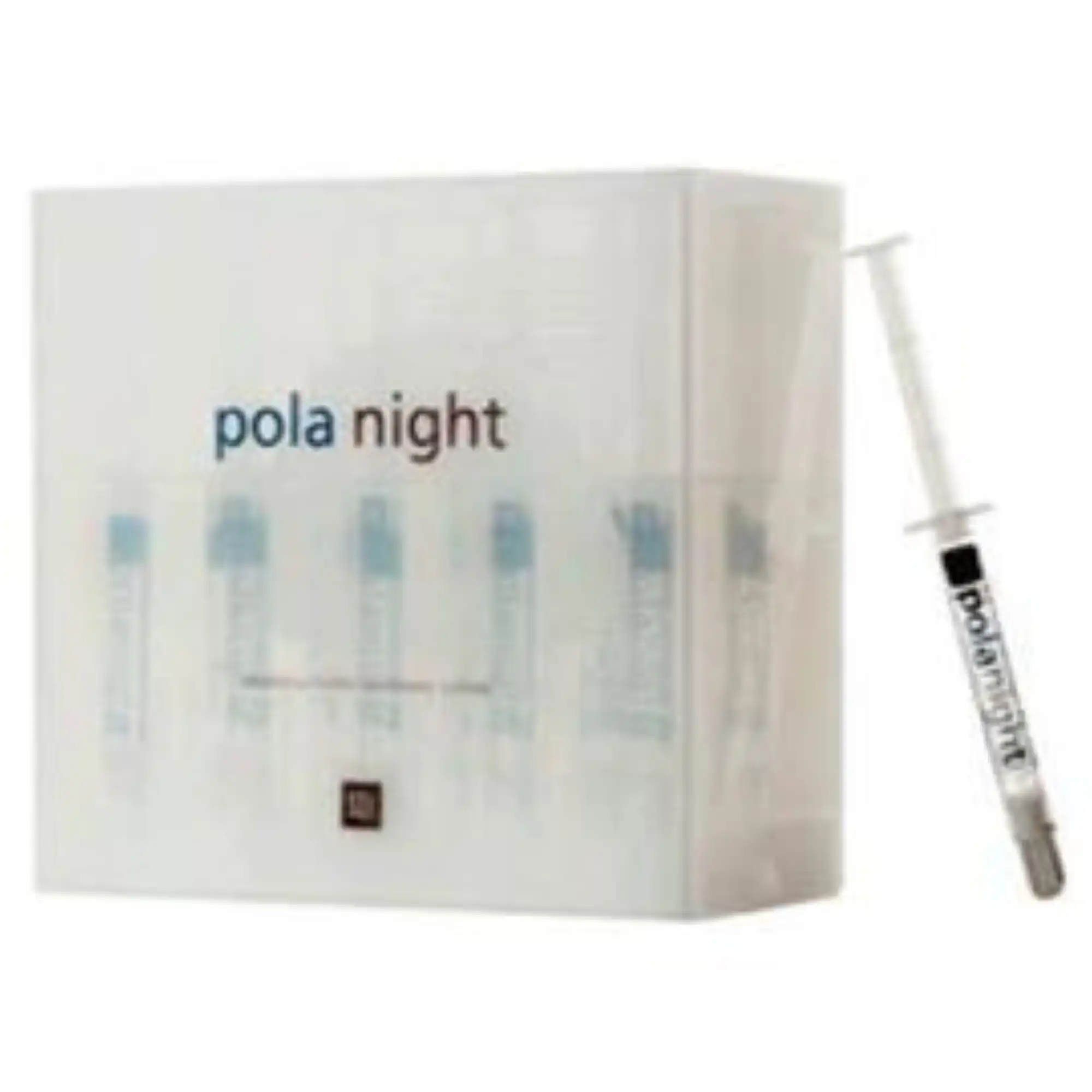 Pola Night Tooth Whitening System, 10% Carbamide Peroxide, Mini Kit, 1.3 g Syringes, Spearmint, 4/Pk, 7700106 thumbnail 2