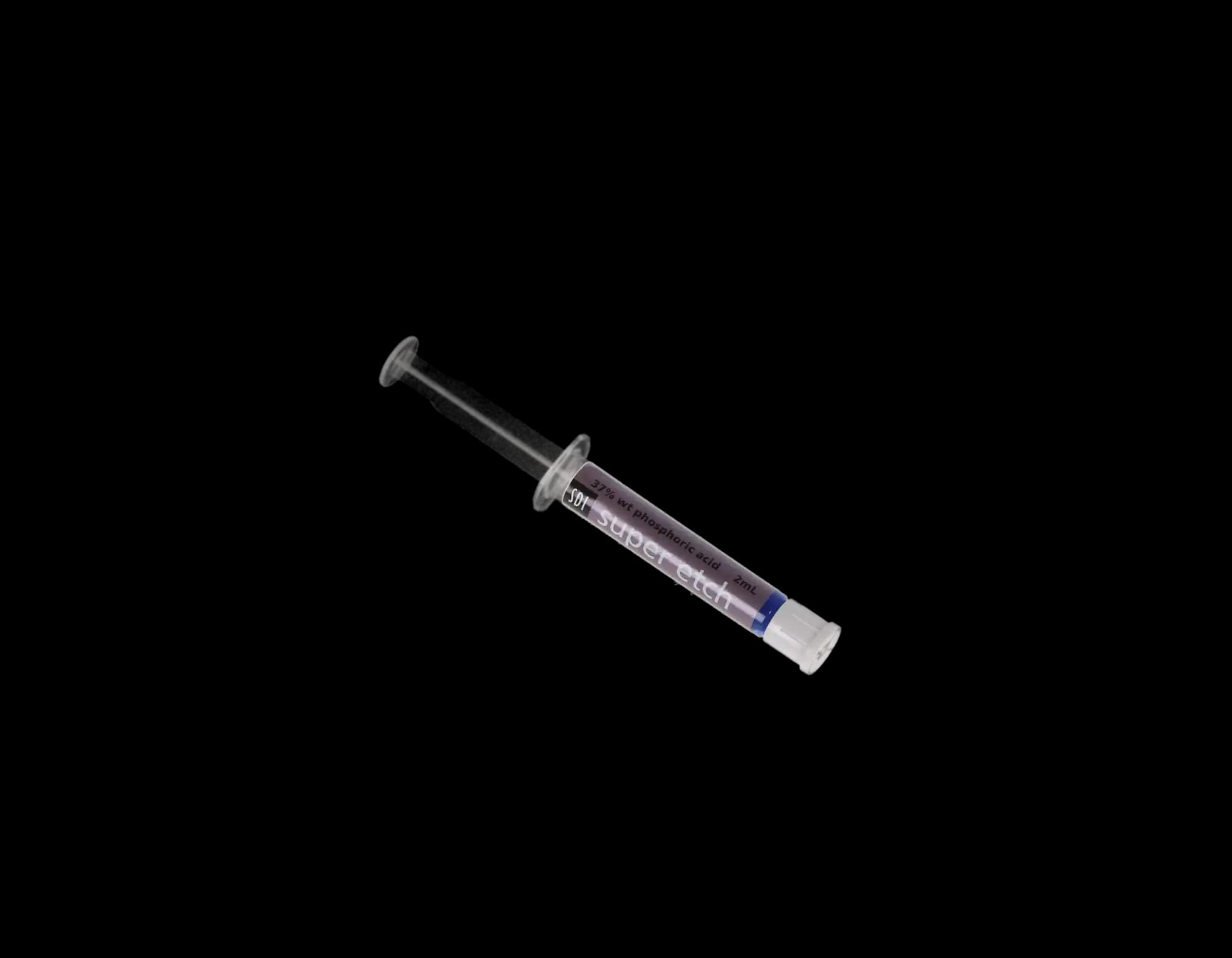 Super Etch 37% Phosphoric Acid Etching Gel, High Viscosity, Blue, Bulk Syringe Kit, 10 x 2 mL Syringes with 50 Tips, 8100045 thumbnail 11