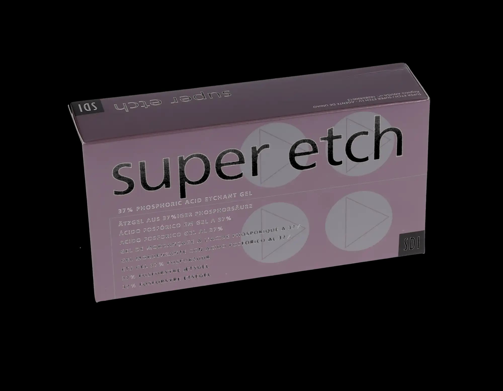 Super Etch 37% Phosphoric Acid Etching Gel, High Viscosity, Blue, Bulk Syringe Kit, 10 x 2 mL Syringes with 50 Tips, 8100045 thumbnail 12