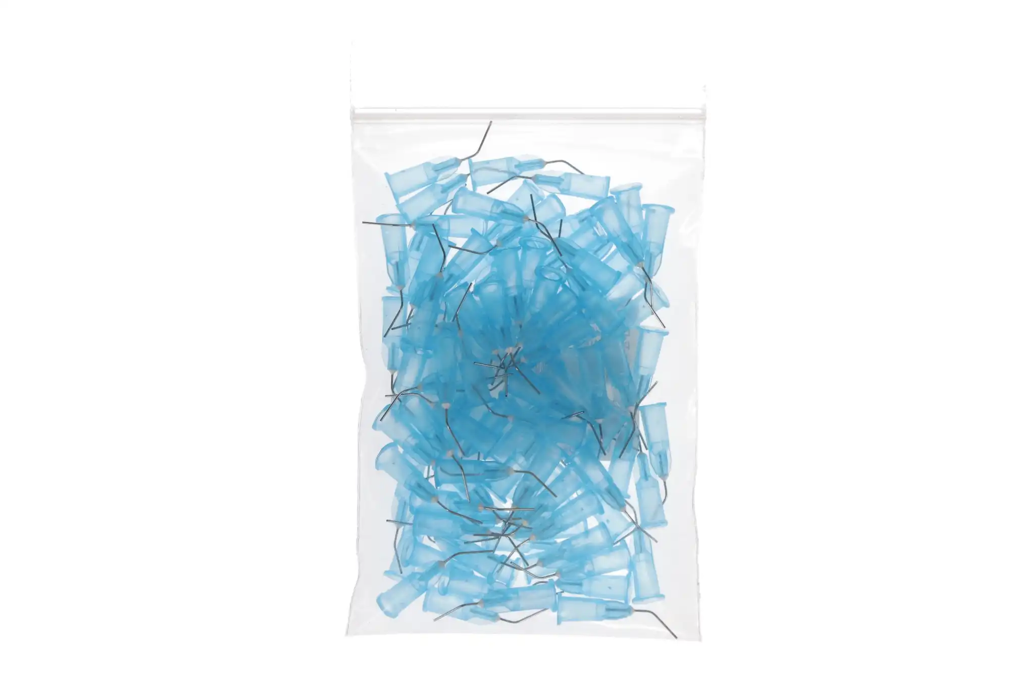 Pulpdent Pre-Bent Syringe Applicator Tips, 25 Gauge x 1/2", Light Blue, Luer Lock, 100/Pk, 25B100 thumbnail 8