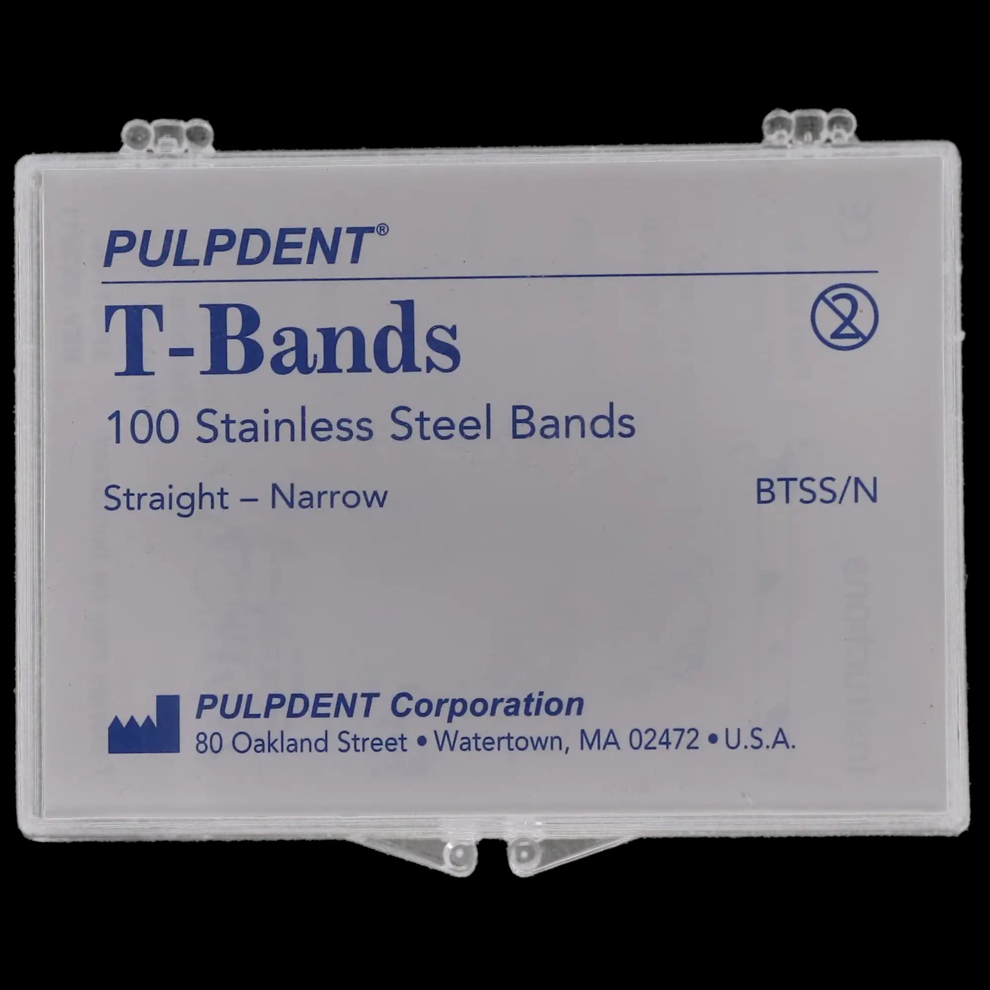 Pulpdent T-Bands, Straight, Narrow, Stainless Steel Matrix Bands, 0.002" / 0.05 mm, 100/Pk, BTSS/N thumbnail 8