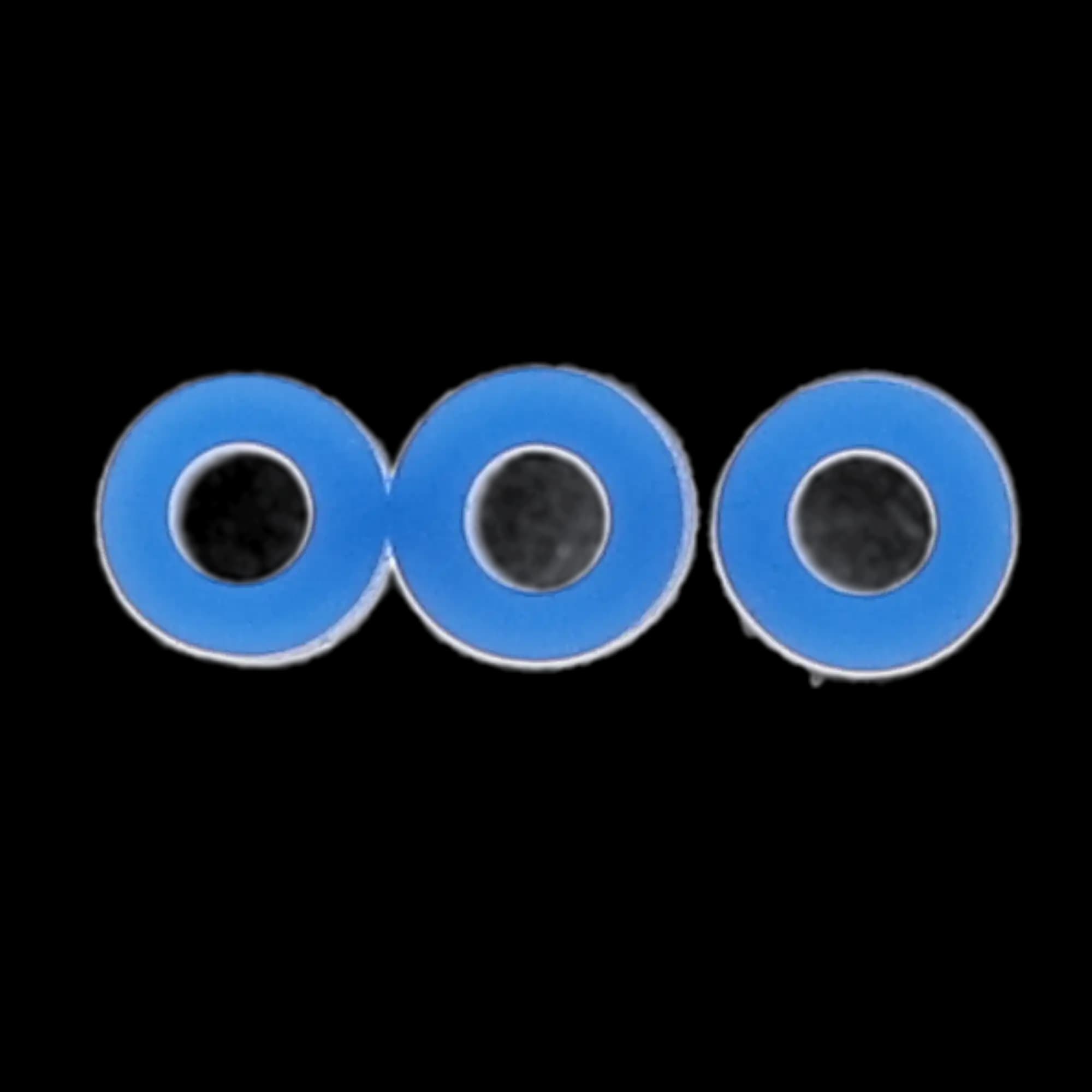 Pulpdent Code Rings, Standard Silicone, 1/8" ID x 1/8" Wide, Blue, 100/Pk, CR3 thumbnail 6