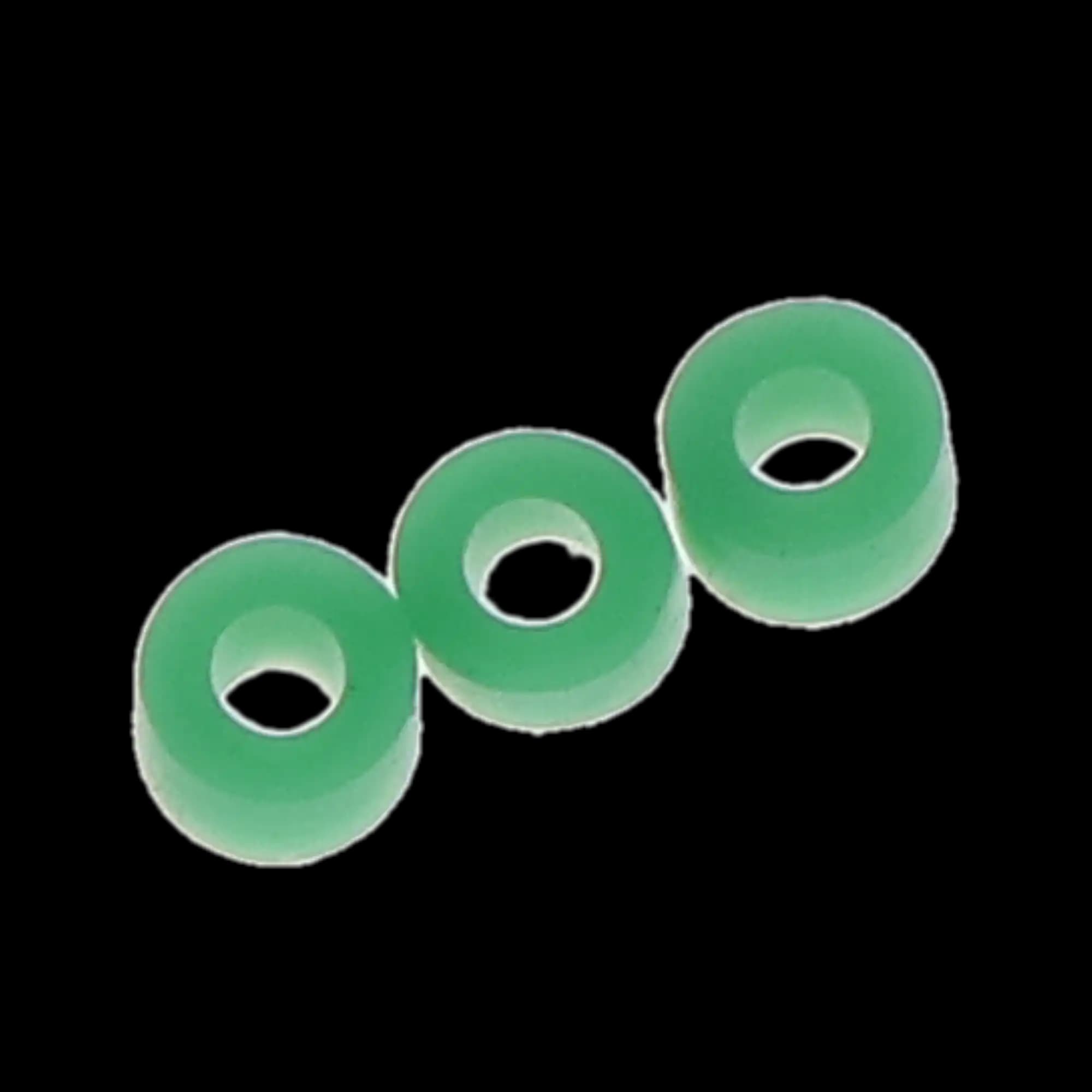 Pulpdent Silicone Code Rings, Standard, 1/8" ID x 1/8" Wide, Green, 100/Pk, CR5 thumbnail 4