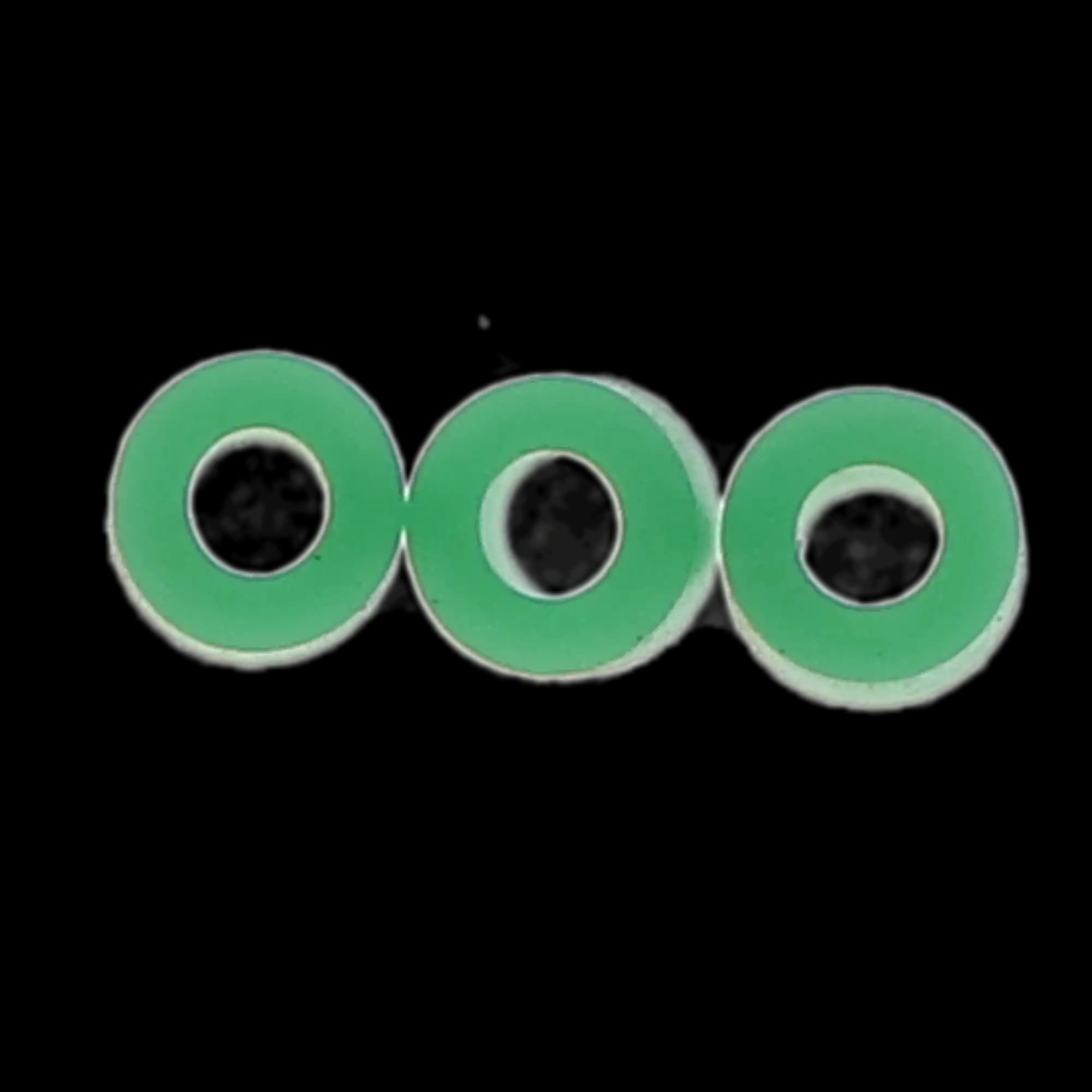 Pulpdent Silicone Code Rings, Standard, 1/8" ID x 1/8" Wide, Green, 100/Pk, CR5 thumbnail 6