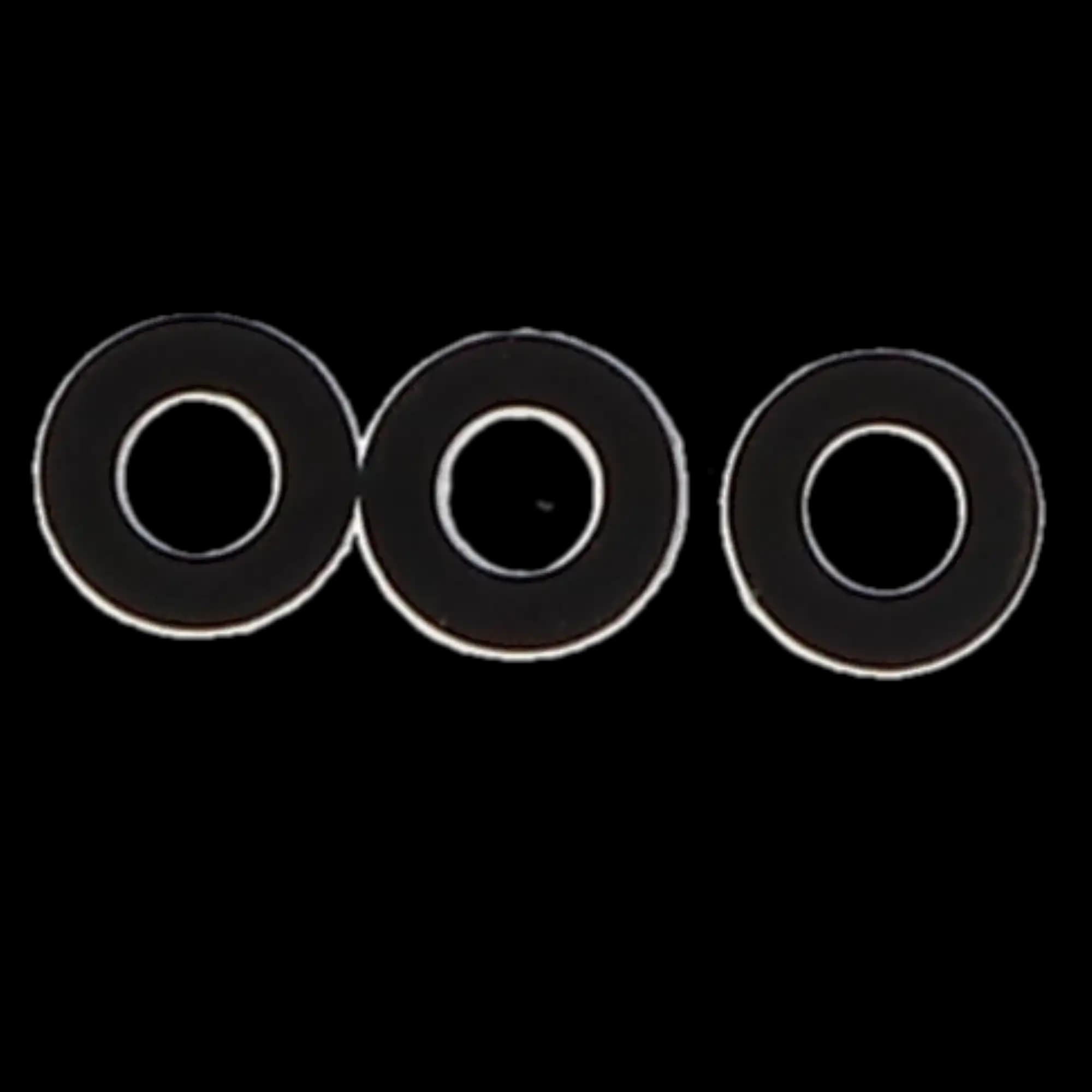 Pulpdent Silicone Code Rings, Standard, 1/8" ID x 1/8" Wide, Black, 100/Pk, CR6 thumbnail 6