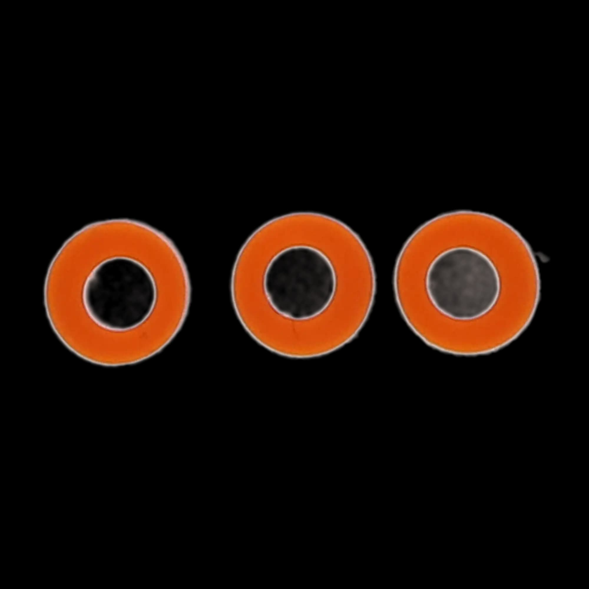Pulpdent Silicone Code Rings, Standard, 1/8" ID x 1/8" Wide, Orange, 100/Pk, CR9 thumbnail 6