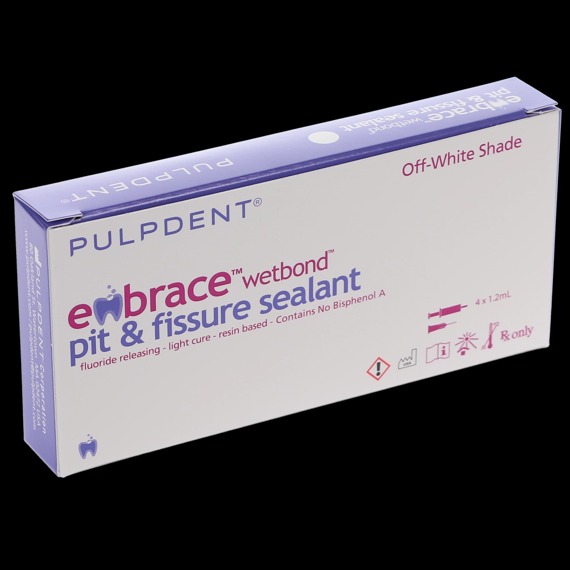 Pulpdent Embrace WetBond Pit & Fissure Sealant, Off-White, 1.2 mL Syringe, 4/Pk, EMSW thumbnail 8