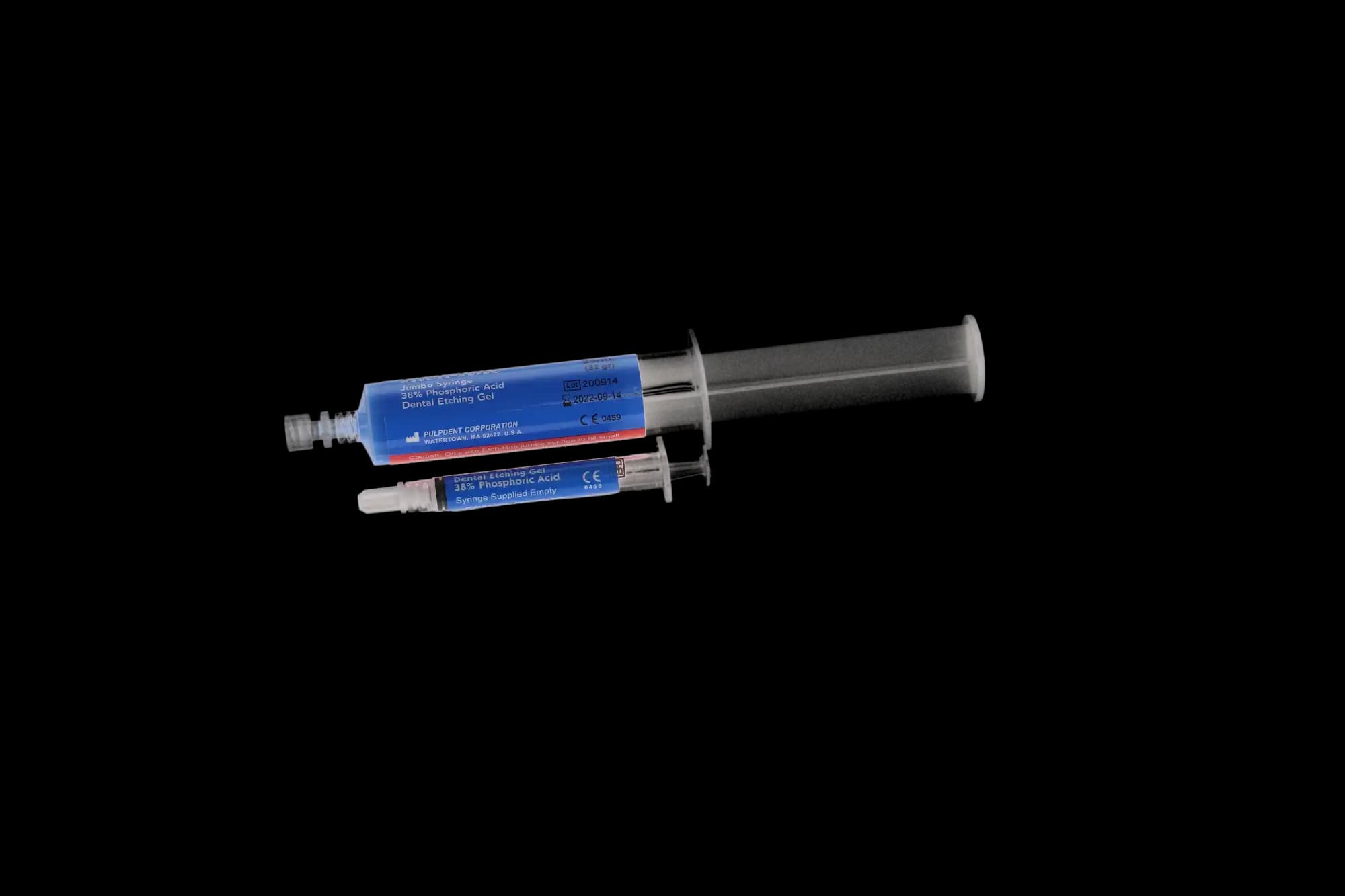 Etch-Rite 38% Phosphoric Acid Etching Gel, Jumbo Syringe Kit, Blue, 2 x 25 mL Syringes with 5 x 3 mL Empty Syringes and 50 Tips, ET-50 thumbnail 8