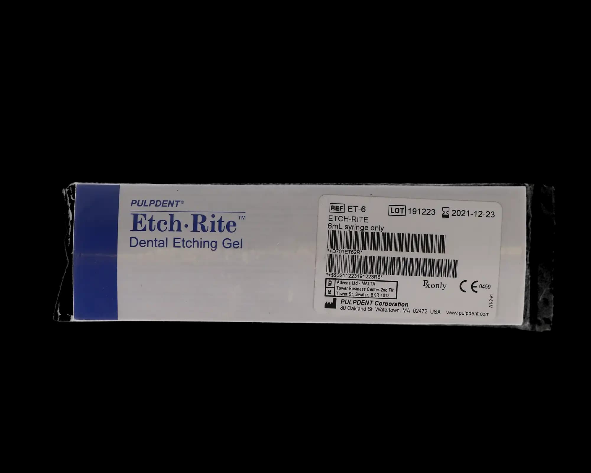 Etch-Rite Dental Etching Gel, 38% Phosphoric Acid, Thixotropic, 6 mL Syringe Refill, 1/Pk, ET-6 thumbnail 8