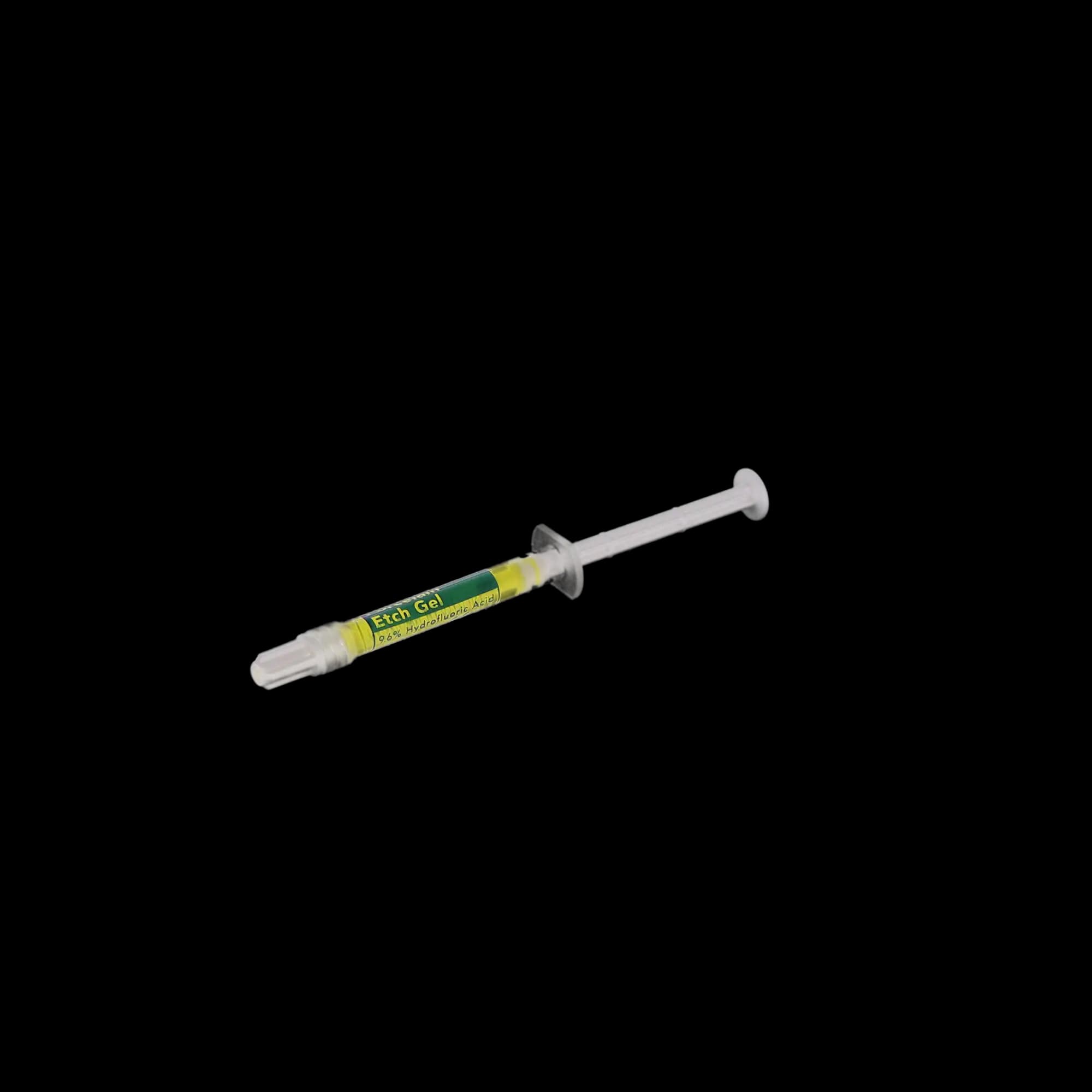 Pulpdent Porcelain Etch Gel, 9.6% Hydrofluoric Acid, Syringe Kit, 1.2 mL, 4/Pk, PEG thumbnail 9