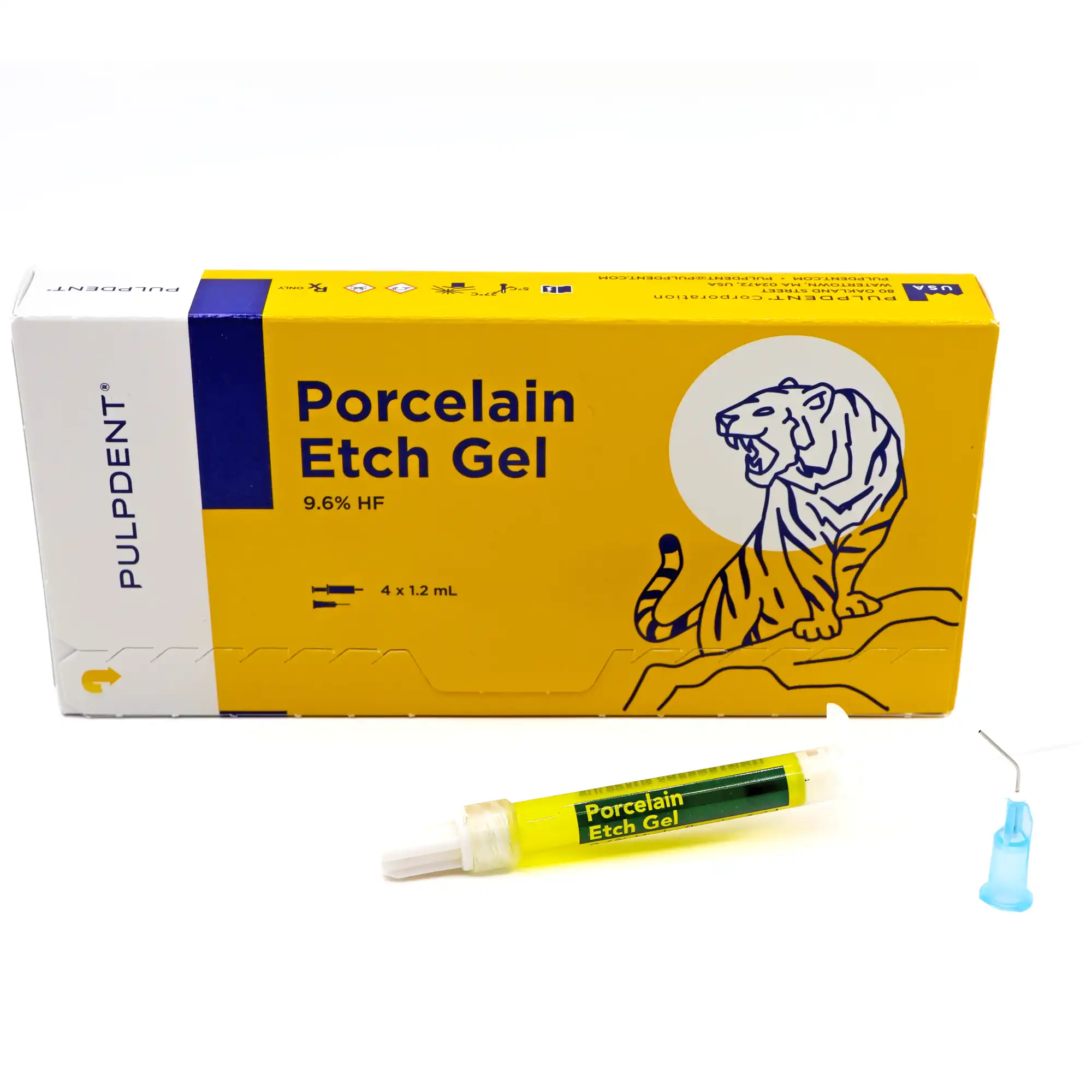 Pulpdent Porcelain Etch Gel, 9.6% Hydrofluoric Acid, Syringe Kit, 1.2 mL, 4/Pk, PEG thumbnail 11