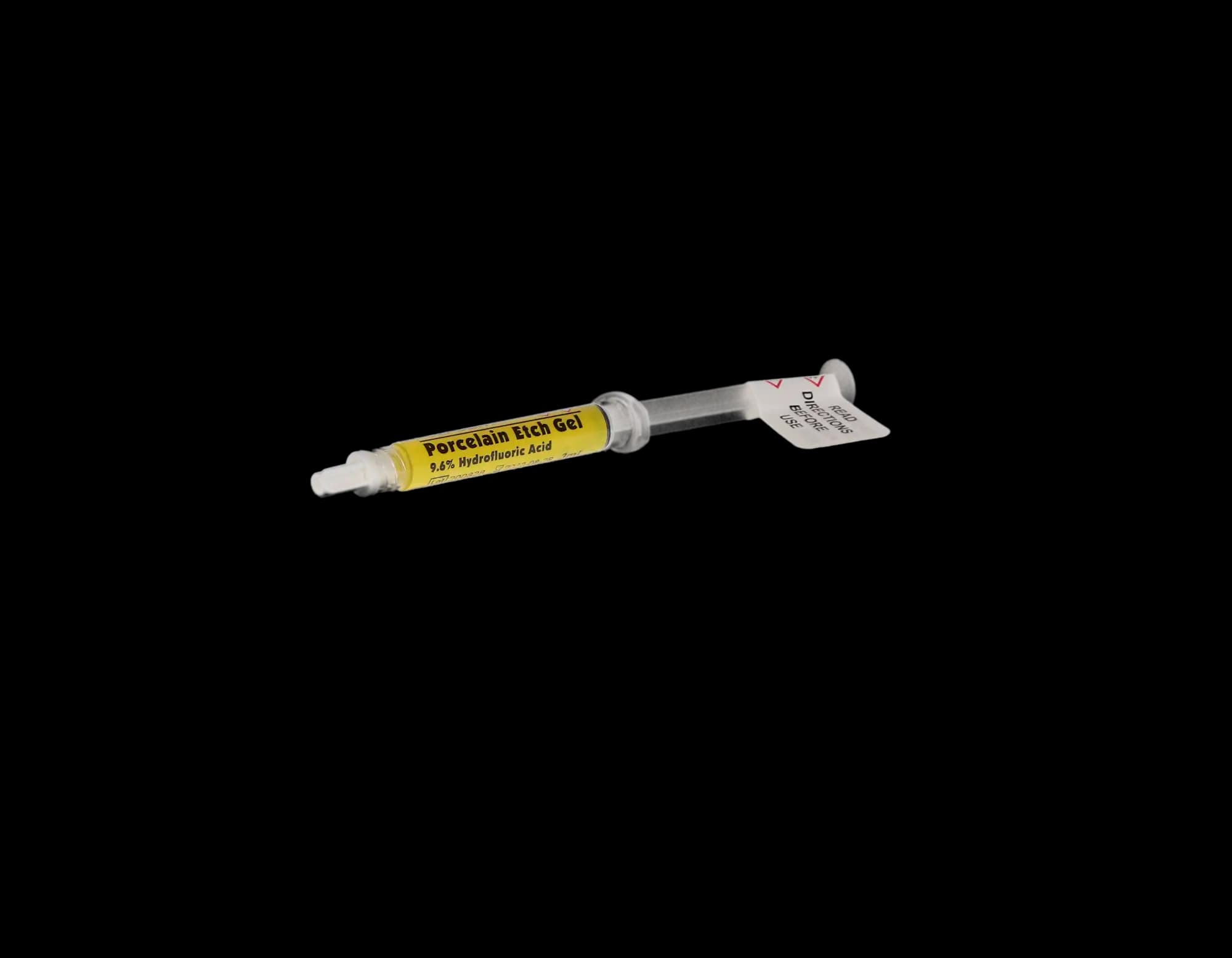 Porcelain Etch Gel, 9.6% Hydrofluoric Acid, Syringe Refill, 3 mL, Yellow, 1/Pk, PEG-3 thumbnail 7