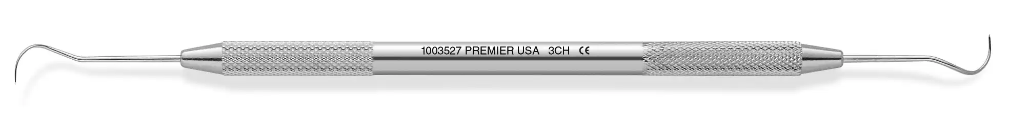 Premier Cavity Finder Explorer, Double-Ended, #3CH, Round Handle, Stainless Steel, 1/Pk, 1003527 thumbnail 2