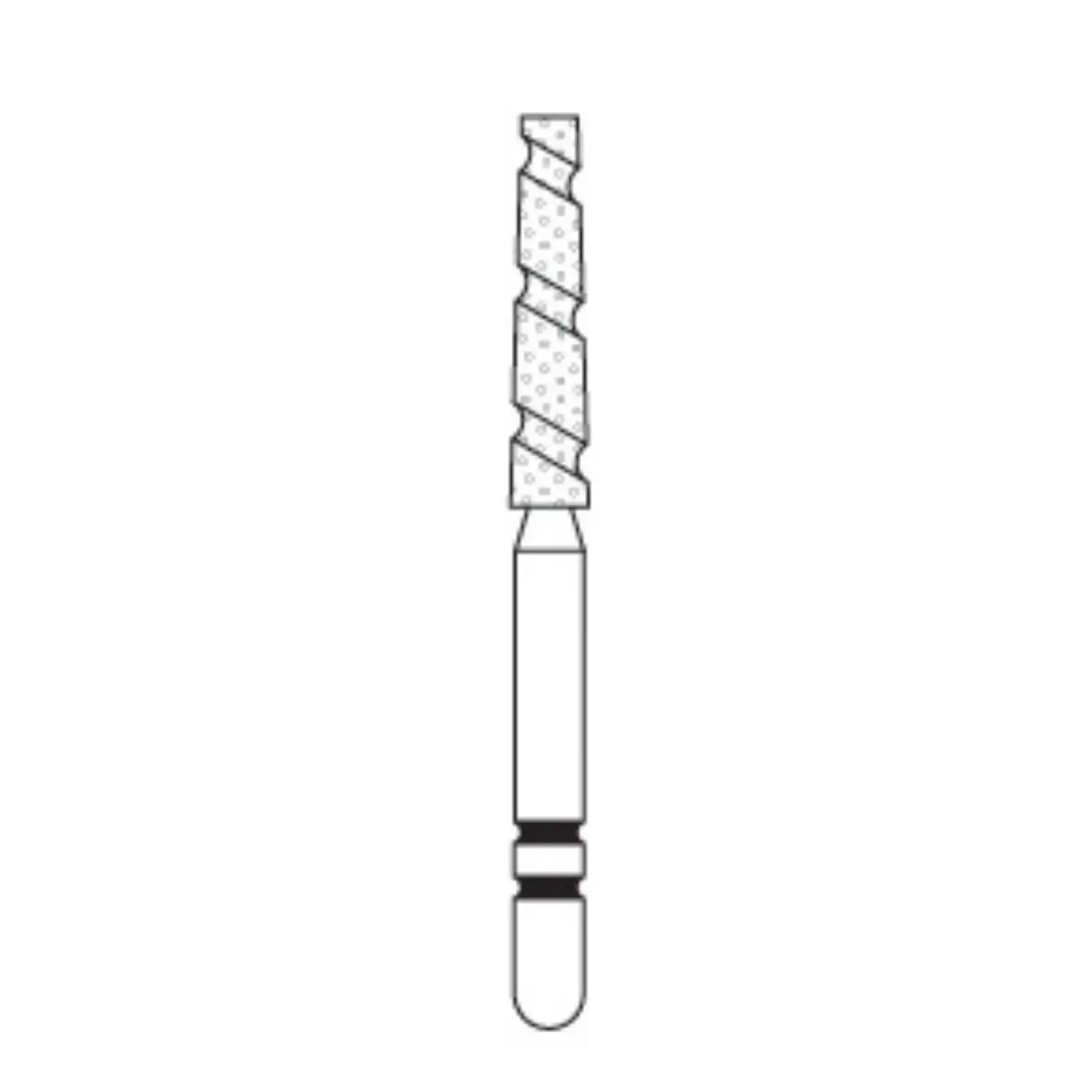Two Striper TS2000 Diamond Bur, FG, Flat-End Taper, 2002.9, Coarse, Green, 5/Pk, 2000029 thumbnail 2