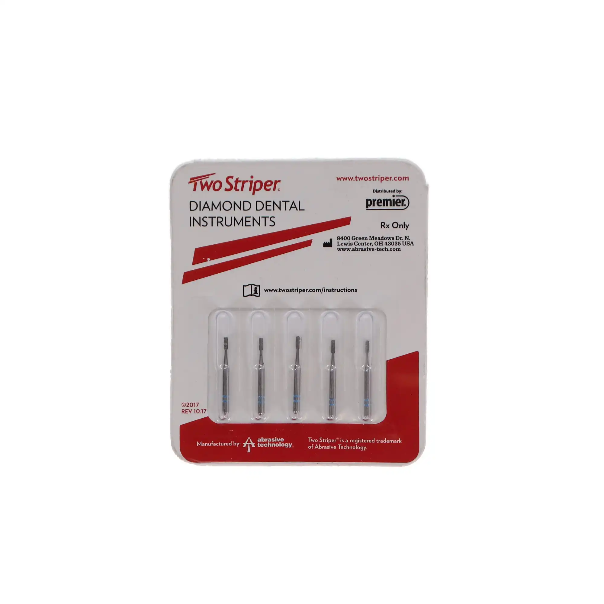 Two Striper Operative Diamond Bur, FG, Pear/Round #245, 1.1 mm, Medium, Blue, 5/Pk, 2013251 thumbnail 5