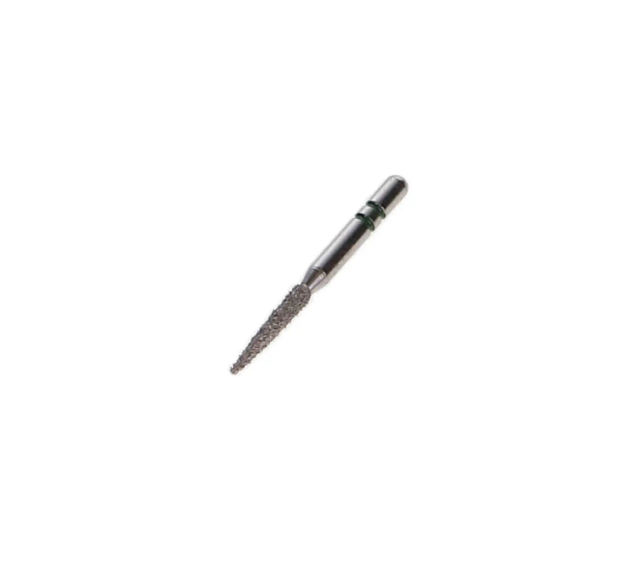 Two Striper Diamond Bur, FG, Flame, 260.8C, 1.4 mm Major/0.4 mm Minor Diameter, 8 mm Length, Coarse, Green, 5/Pk, 2015123 thumbnail 3