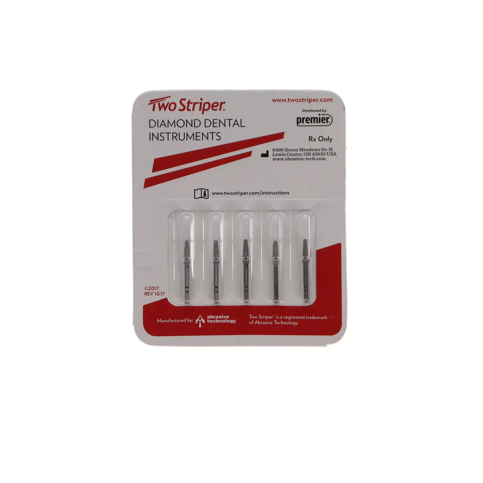 Two Striper Diamond Bur, FG, Round-End Taper, 767.7C, Coarse, Green, 1.8 mm, 5/Pk, 2015453 thumbnail 5
