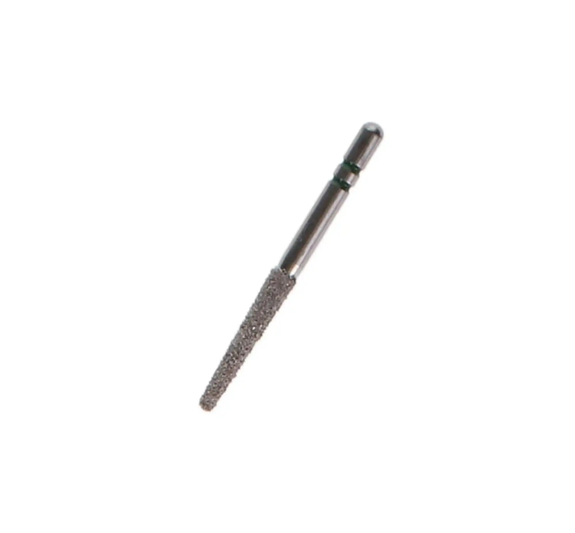 Two Striper Diamond Bur, FG, Round-End Taper, #770.10C, 1.8 mm Major/1.1 mm Minor Diameter, 10 mm Head Length, Coarse, Green, 5/Pk, 2015459 thumbnail 2