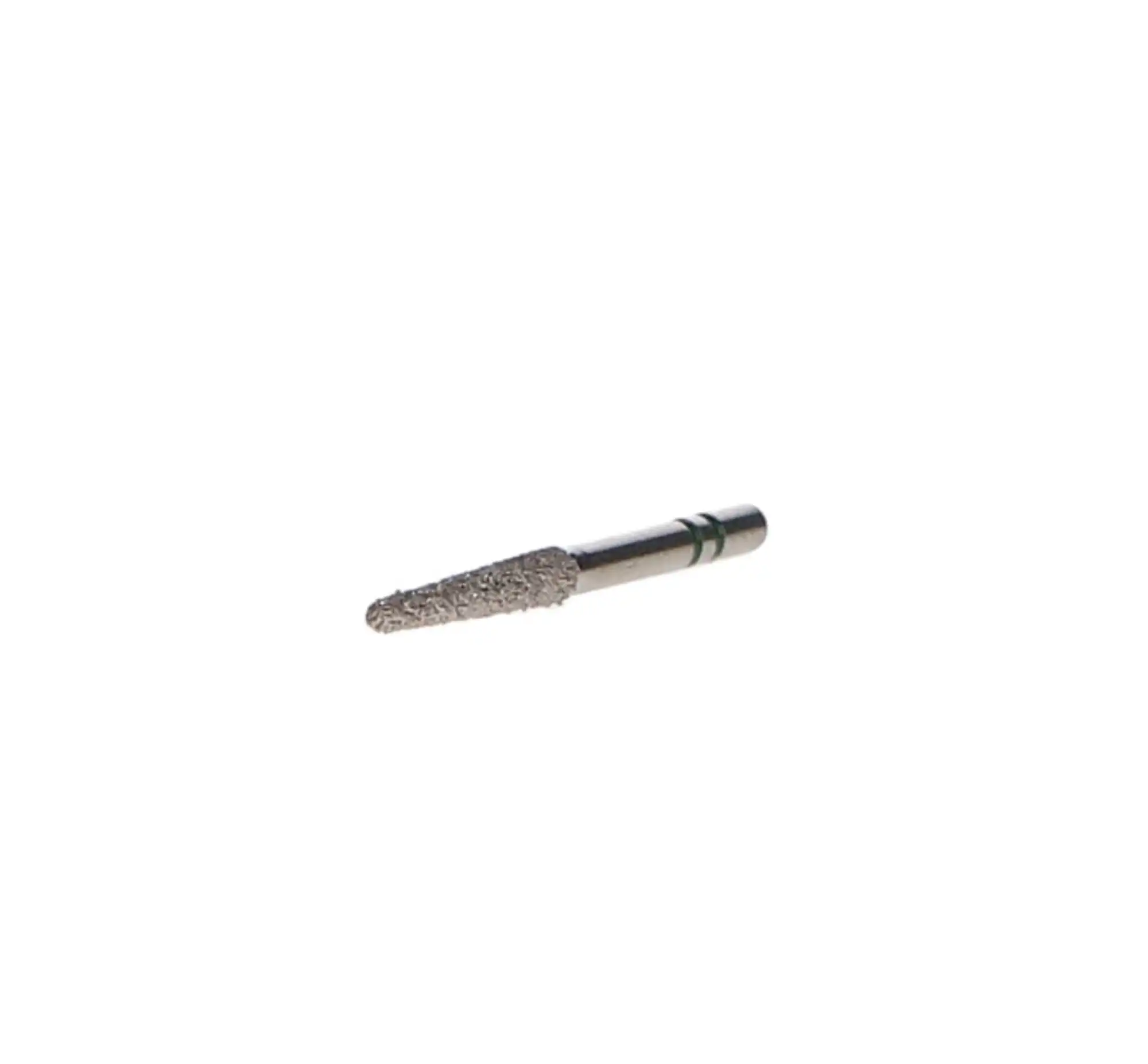 Two Striper Diamond Bur, FG, Round-End Taper, #770.10C, 1.8 mm Major/1.1 mm Minor Diameter, 10 mm Head Length, Coarse, Green, 5/Pk, 2015459 thumbnail 4