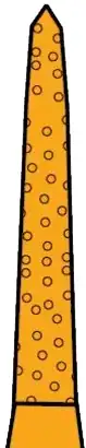 Two Striper Gold-Plated Diamond Bur, FG, Curettage, 253.SB, Medium, Blue, 1.6 mm Major/0.4 mm Minor Diameter, 8 mm Cutting Length, 5/Pk, 2015611 thumbnail 2