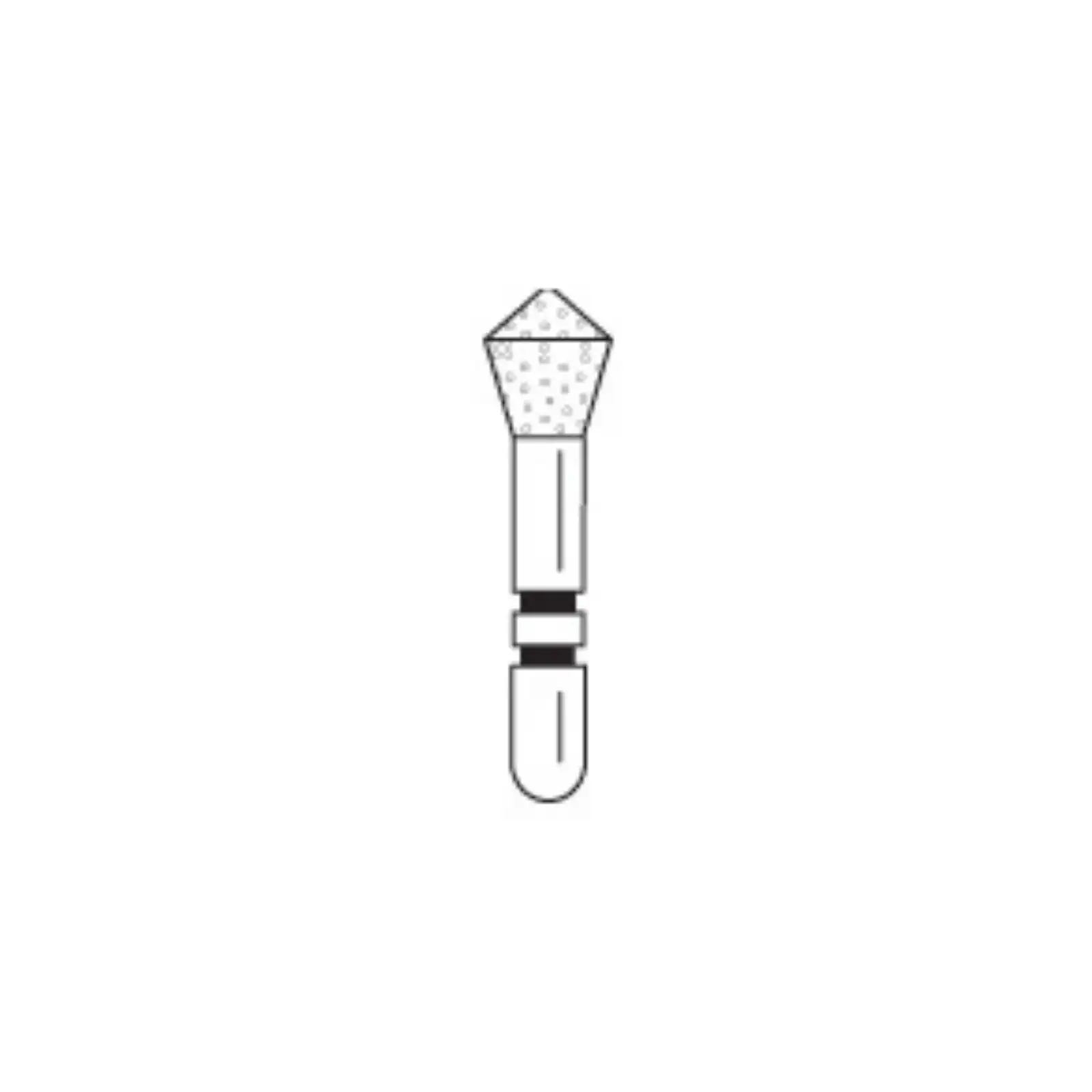 Two Striper ShortCut Diamond Bur, FGSS, Round-End Taper, 770.8 S, 1.8 mm, Coarse, Green, 5/Pk, 2015905 thumbnail 2